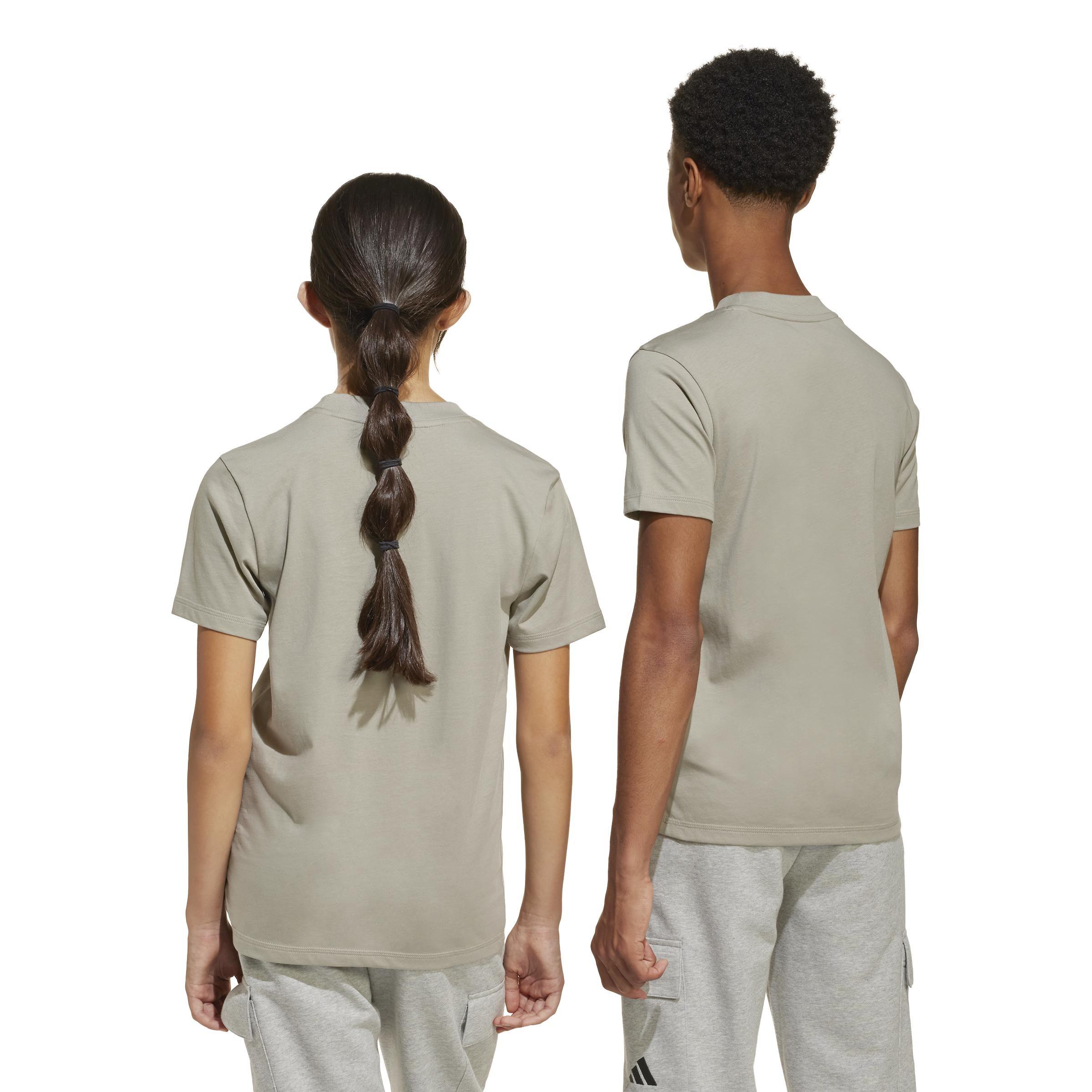 Kids Unisex Essentials T-Shirt, Beige, A901_ONE, large image number 3