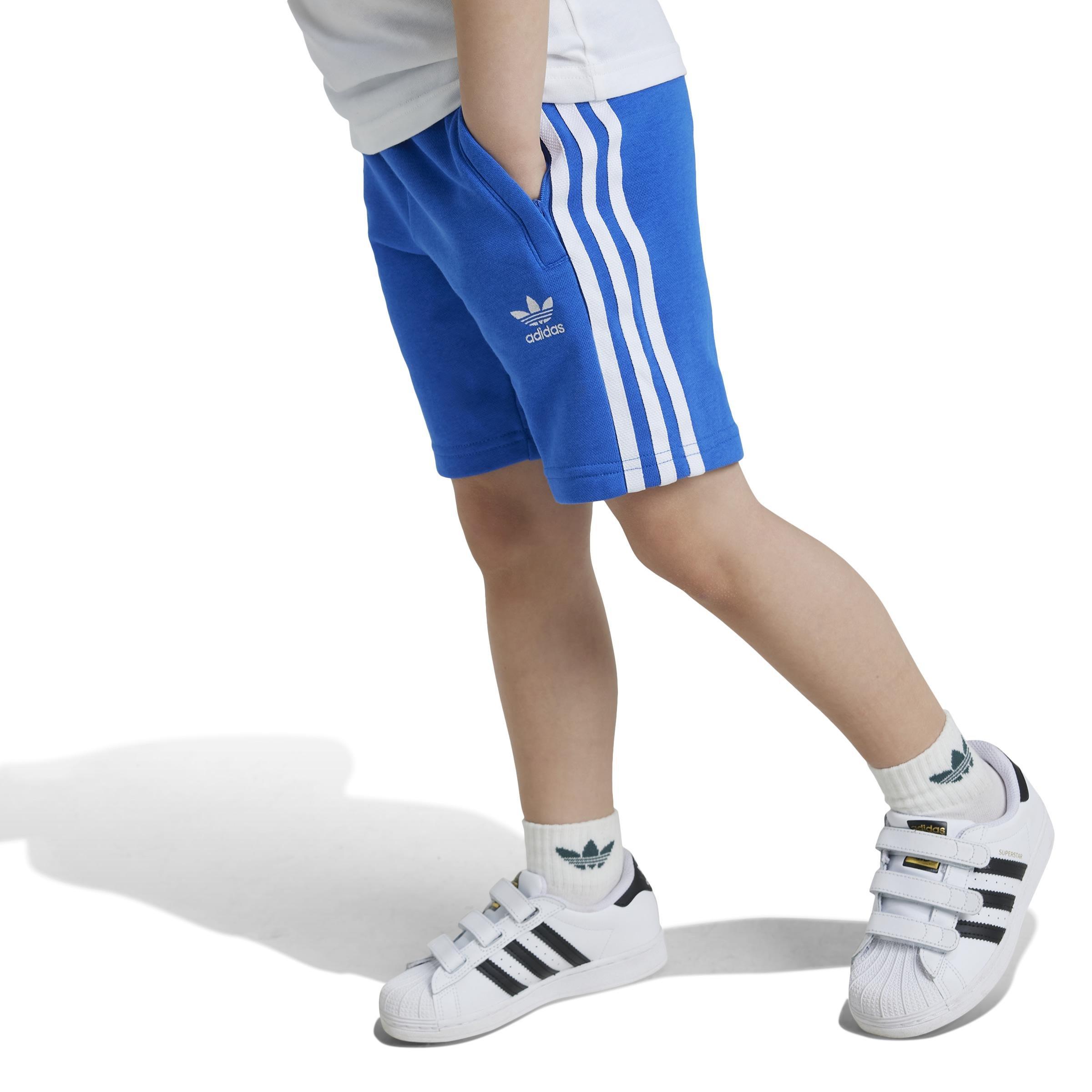 Unisex Kids Adicolor Shorts Tee Set, Blue, , large image number 3