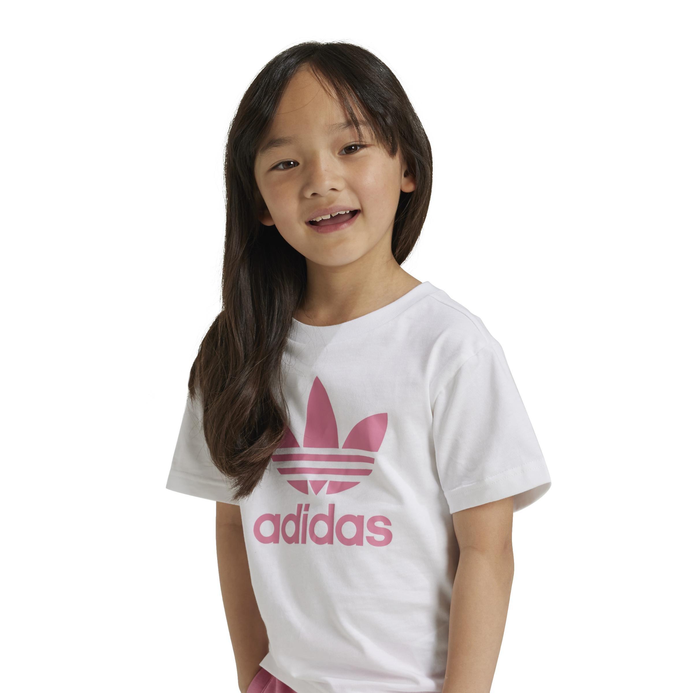 Unisex Kids Adicolor Shorts Tee Set, Pink, , large image number 4
