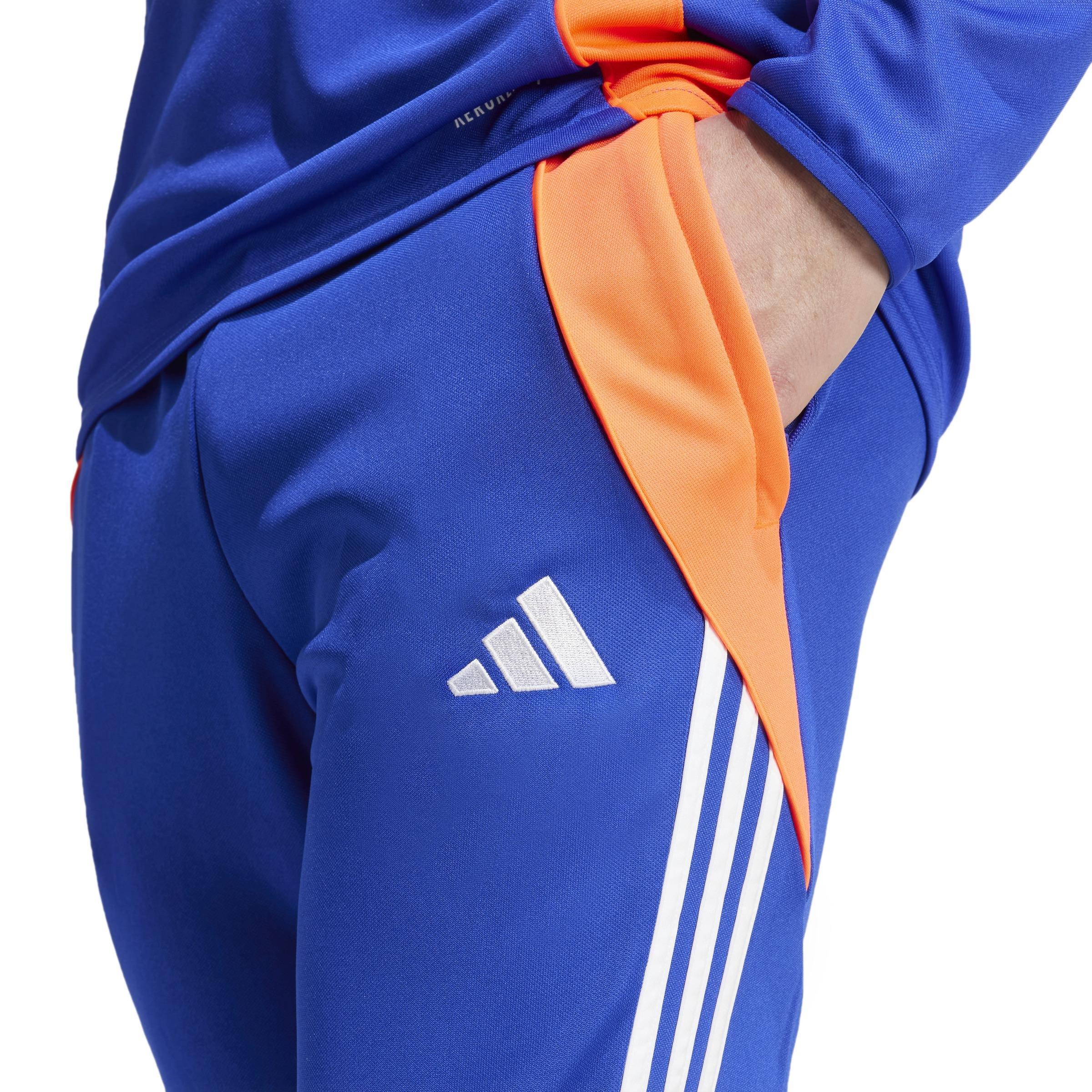 Tiro 24 Slim Training Tracksuit Bottoms, Blue, A901_ONE, large image number 3