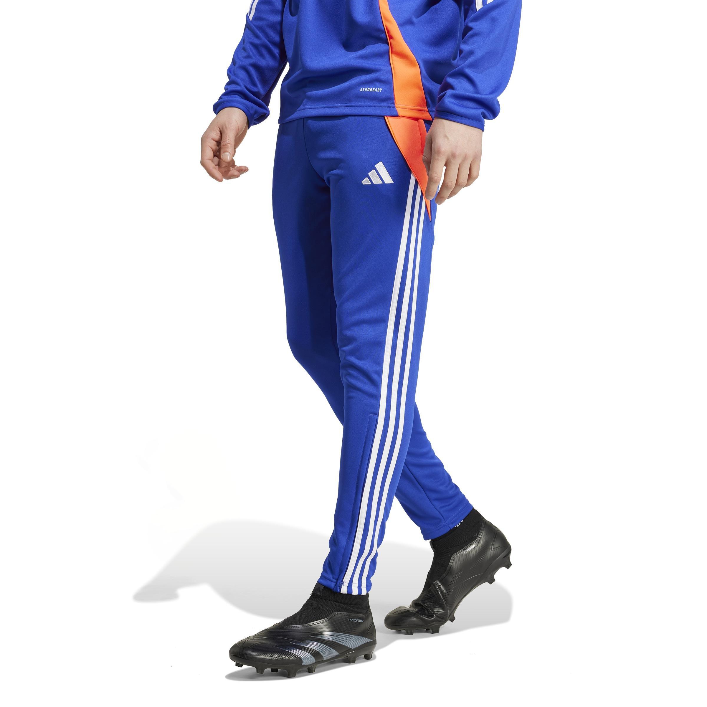 Tiro 24 Slim Training Tracksuit Bottoms, Blue, A901_ONE, large image number 14