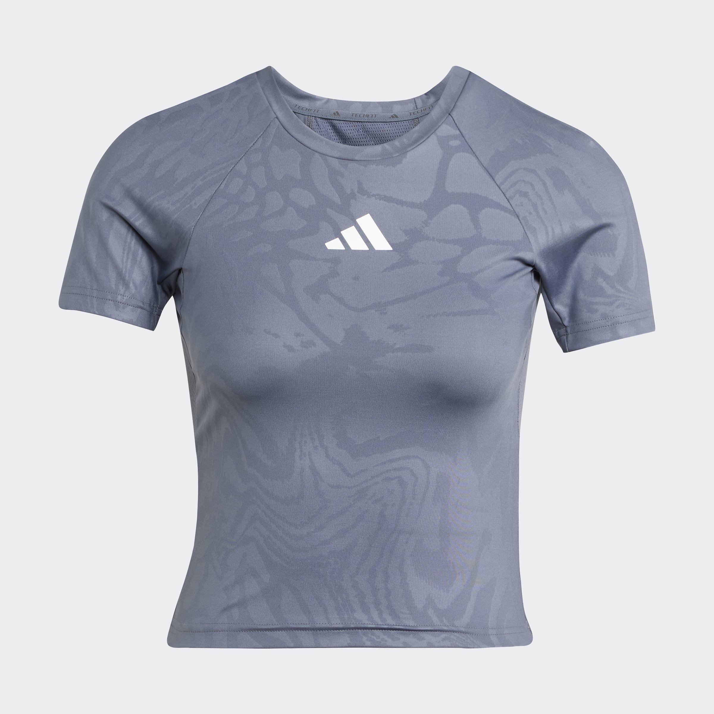Techfit Printed T-Shirt, Grey