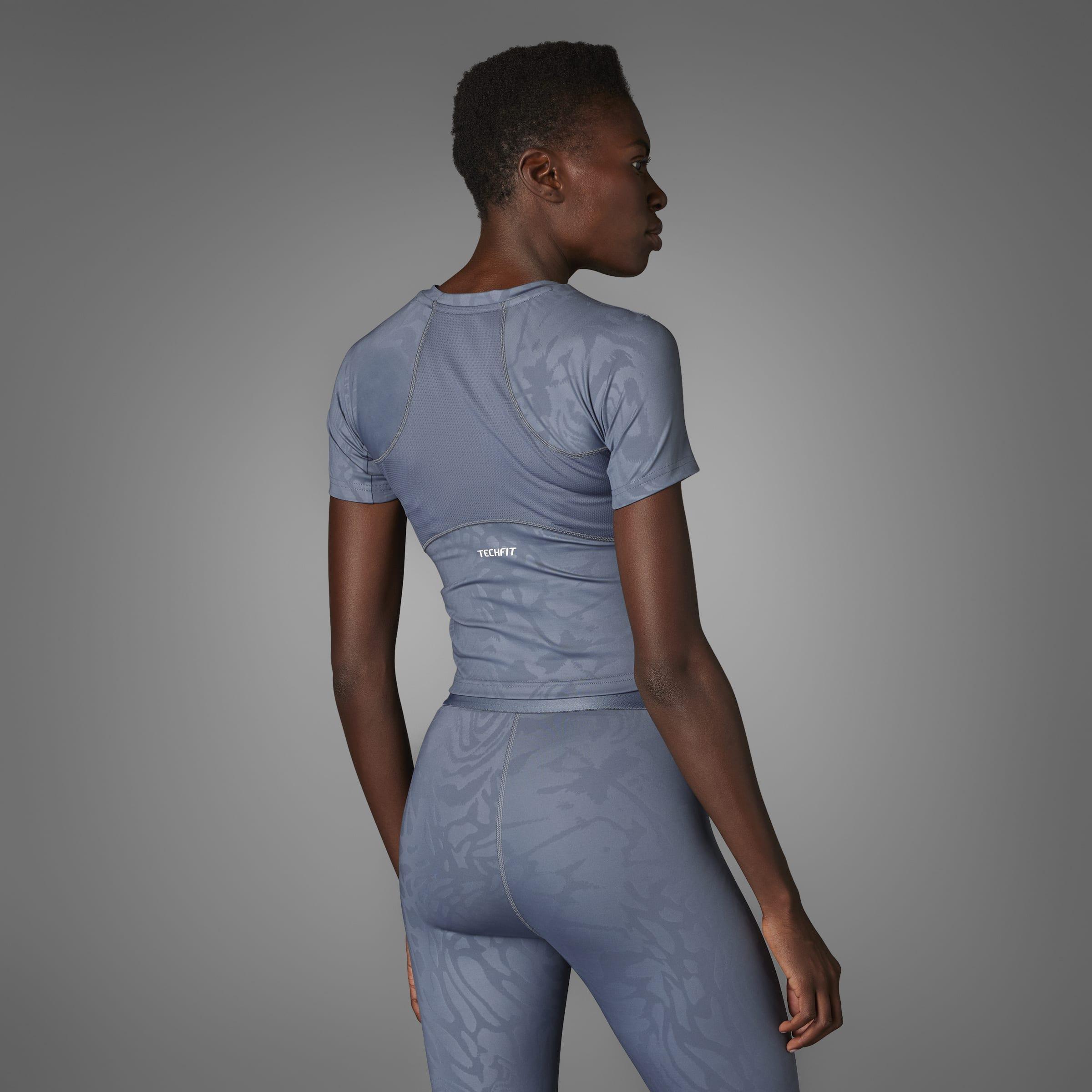 Techfit Printed T-Shirt, Grey, A901_ONE, large image number 12