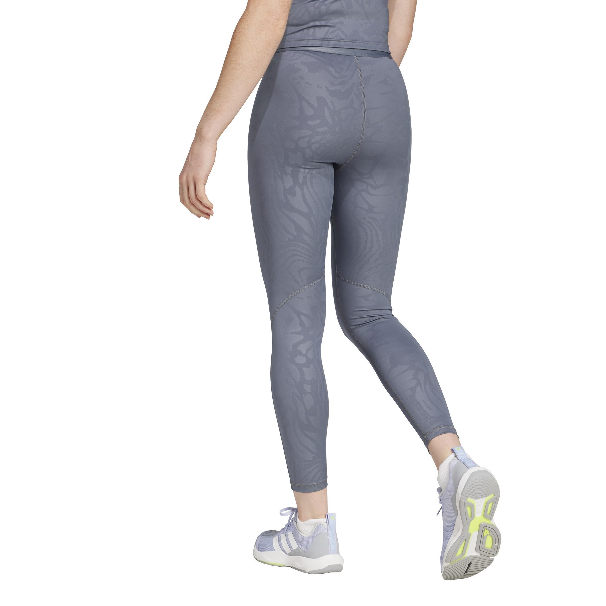 Techfit Printed 7/8 Leggings, Grey, A901_ONE, large image number 2