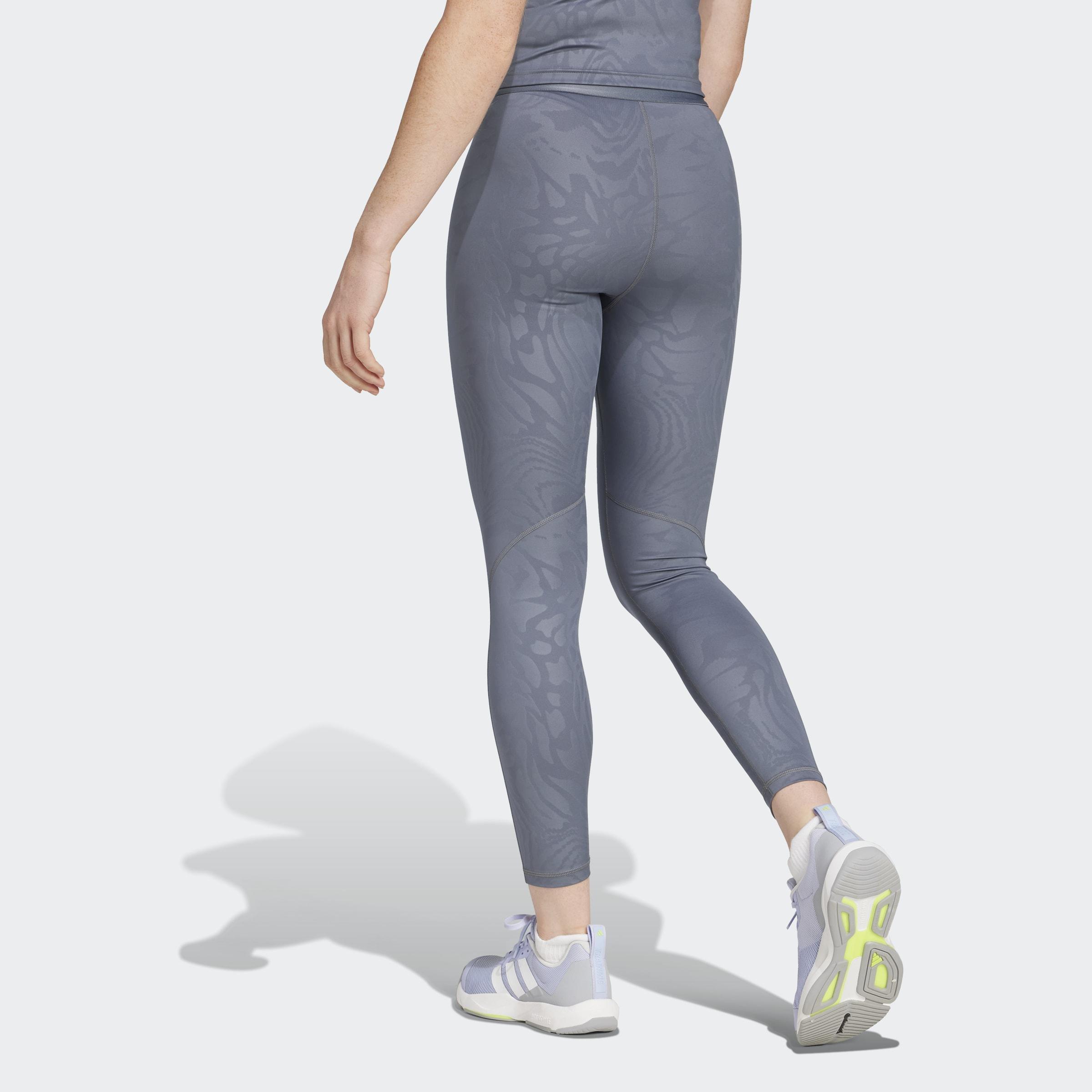 Techfit Printed 7/8 Leggings, Grey, A901_ONE, large image number 3