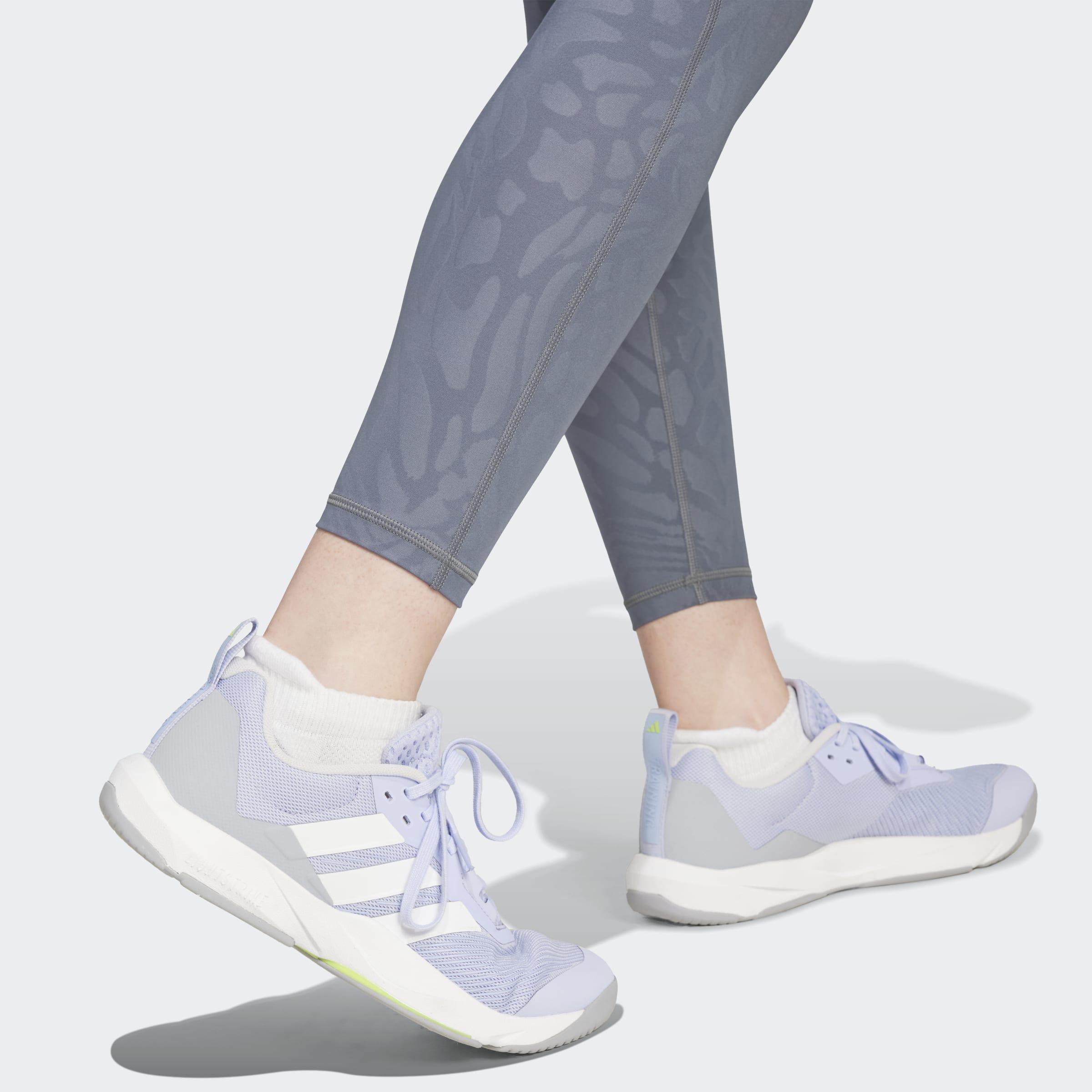 Techfit Printed 7/8 Leggings, Grey, A901_ONE, large image number 6