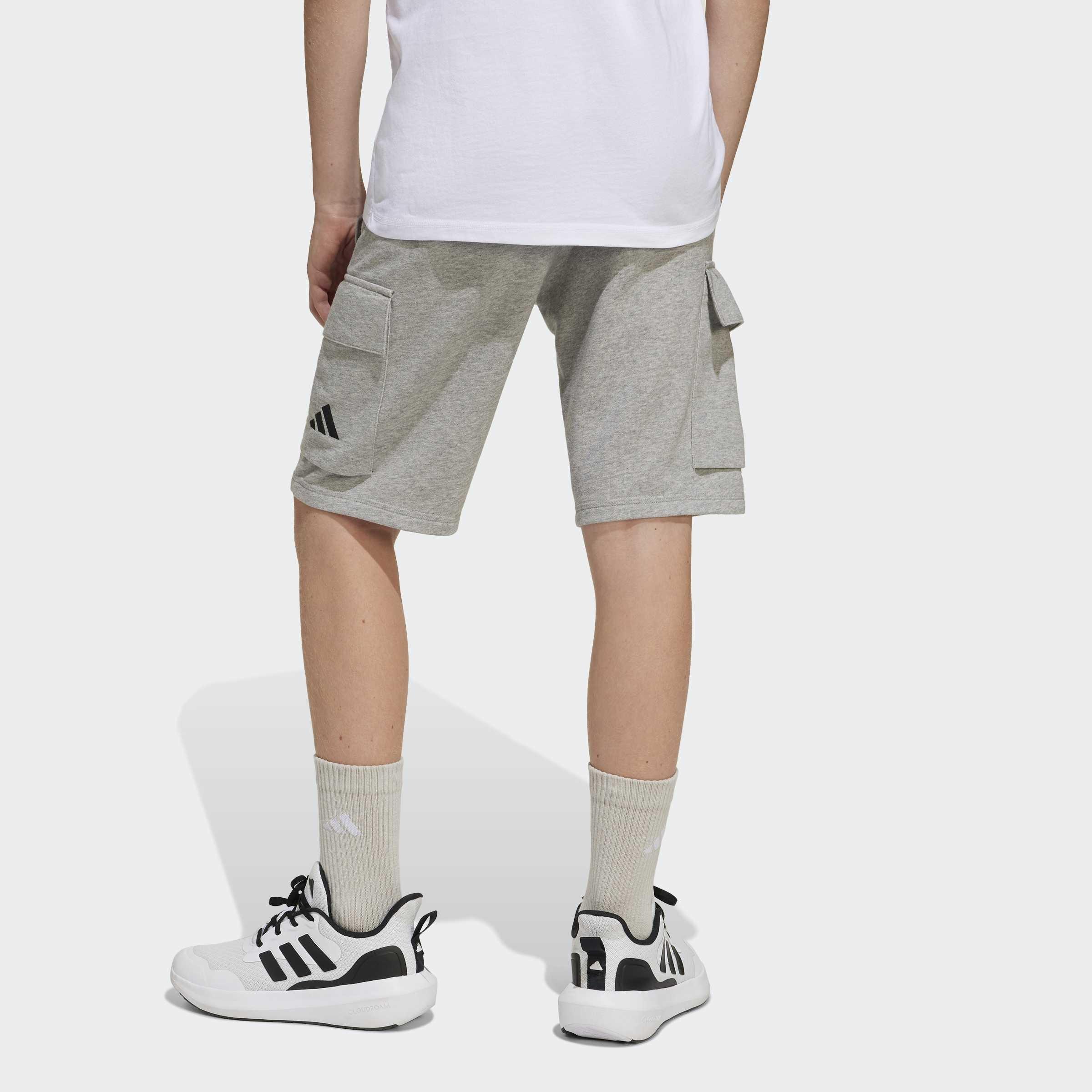Kids Unisex Essentials Cargo Shorts, Grey, A901_ONE, large image number 5