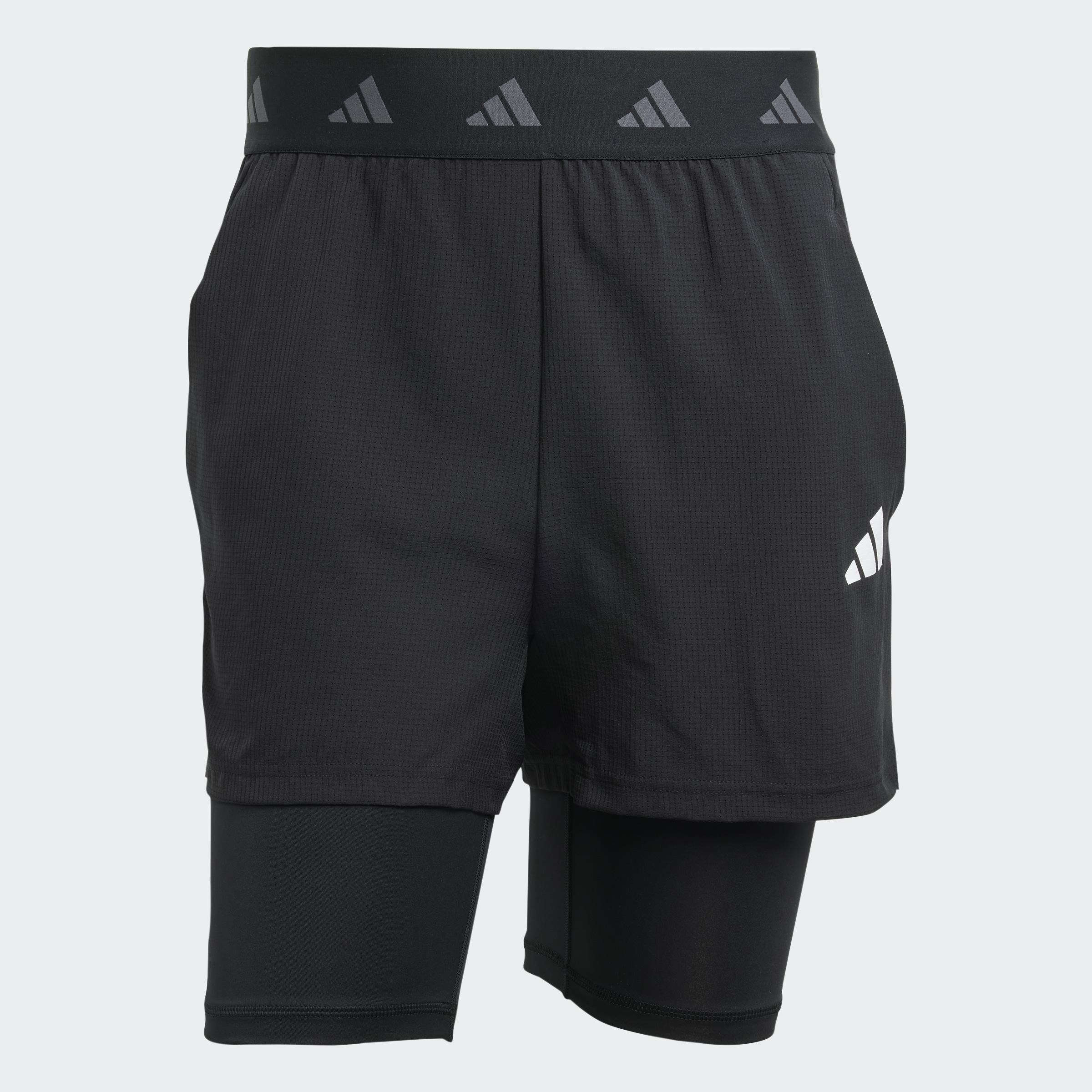 Gym+ 2-In-1 Shorts, Black, A901_ONE, large image number 0
