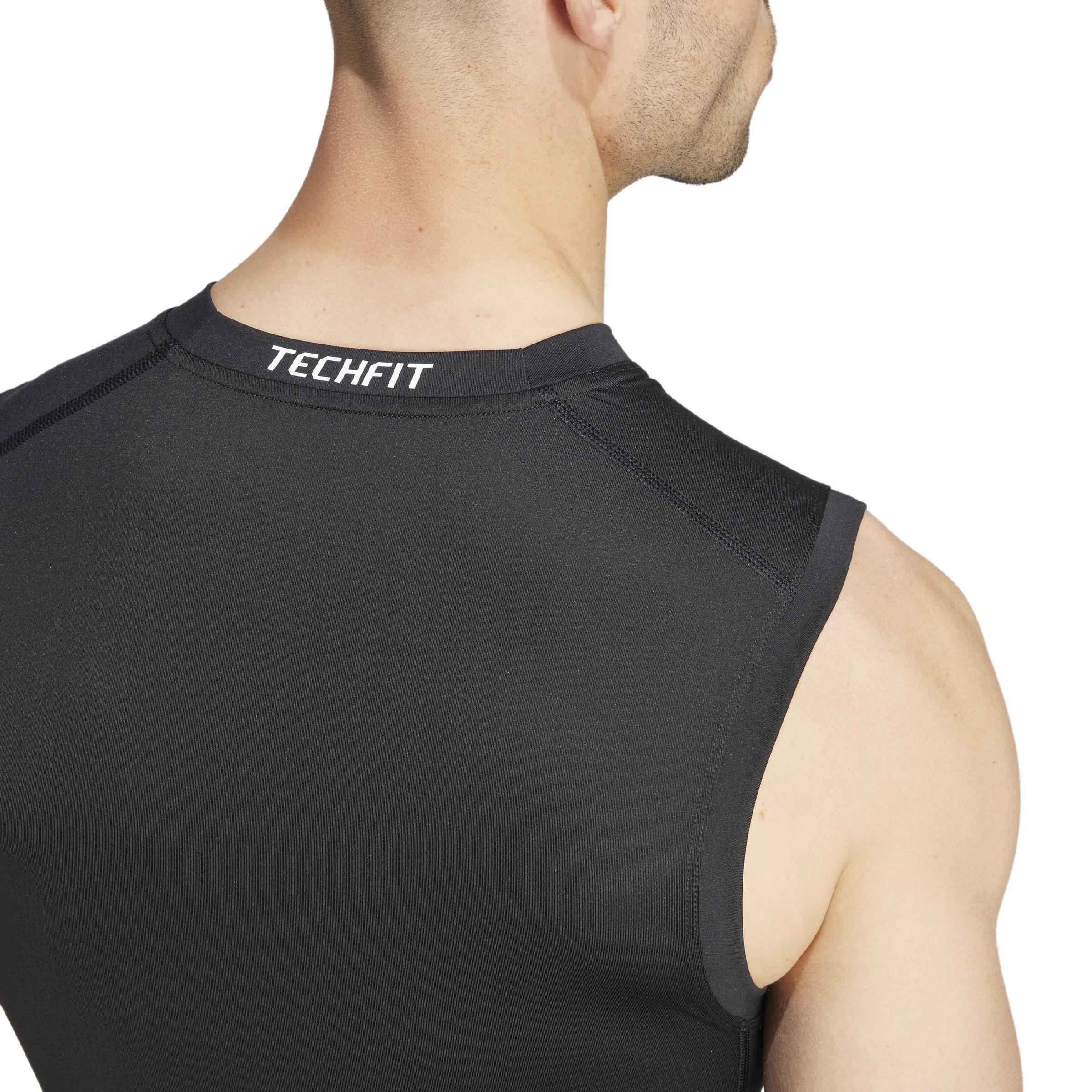 TECHFIT Compression Training Sleeveless Tank Top, Black, A901_ONE, large image number 5
