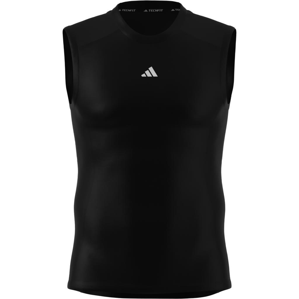 TECHFIT Compression Training Sleeveless Tank Top, Black, A901_ONE, large image number 7