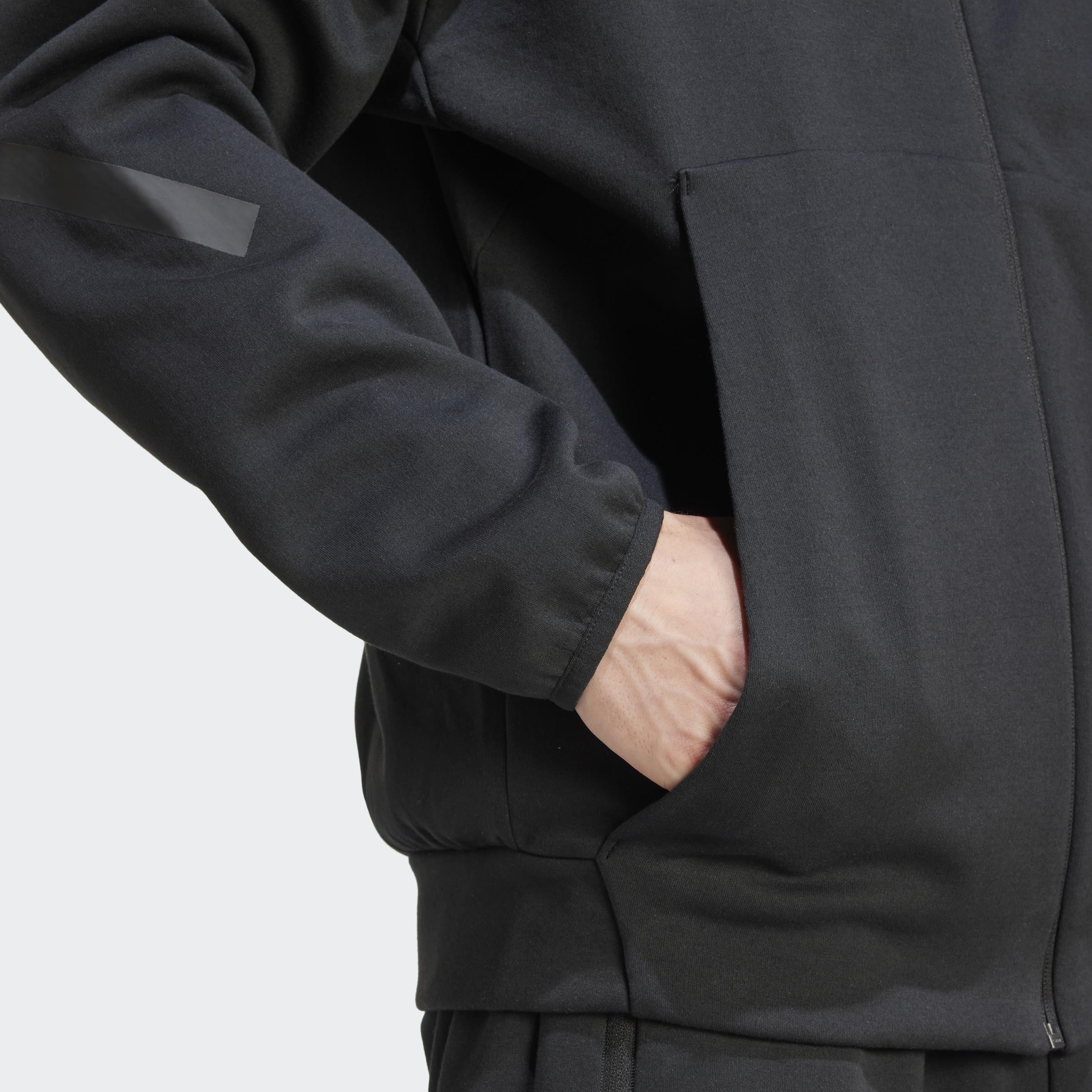 Adidas Z.N.E. Full Zip, Black, A901_ONE, large image number 4