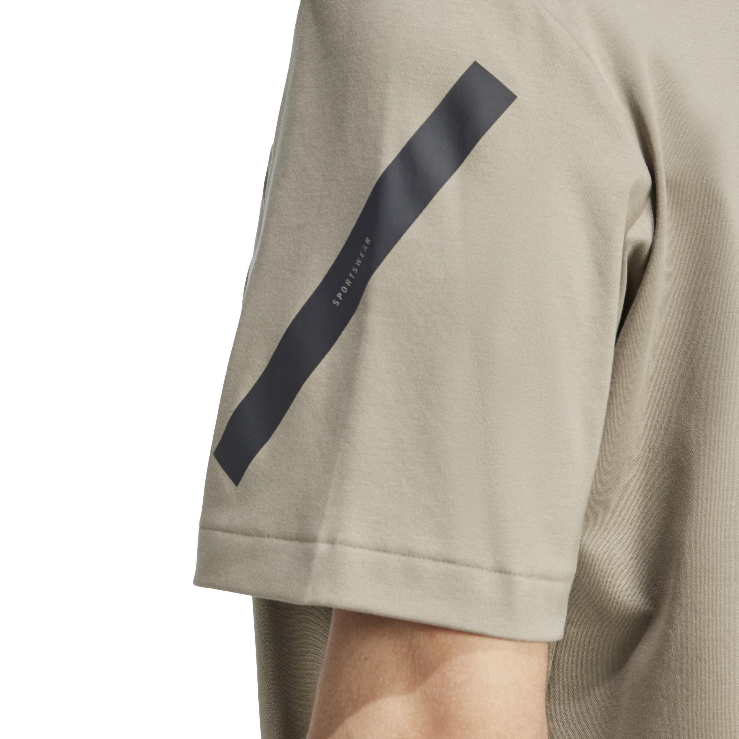 adidas Z.N.E. T-Shirt, Grey, A901_ONE, large image number 4