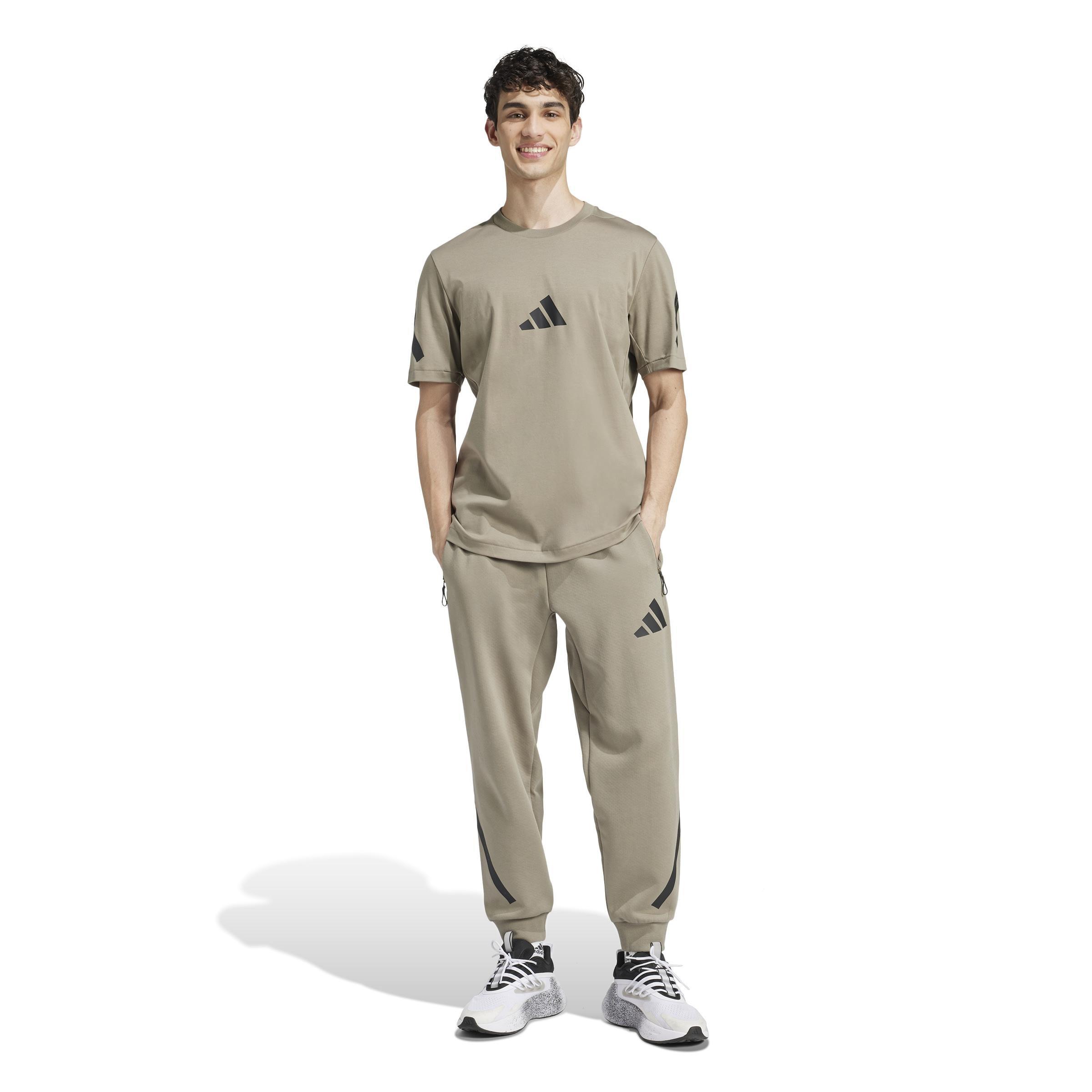 adidas Z.N.E. T-Shirt, Grey, A901_ONE, large image number 6