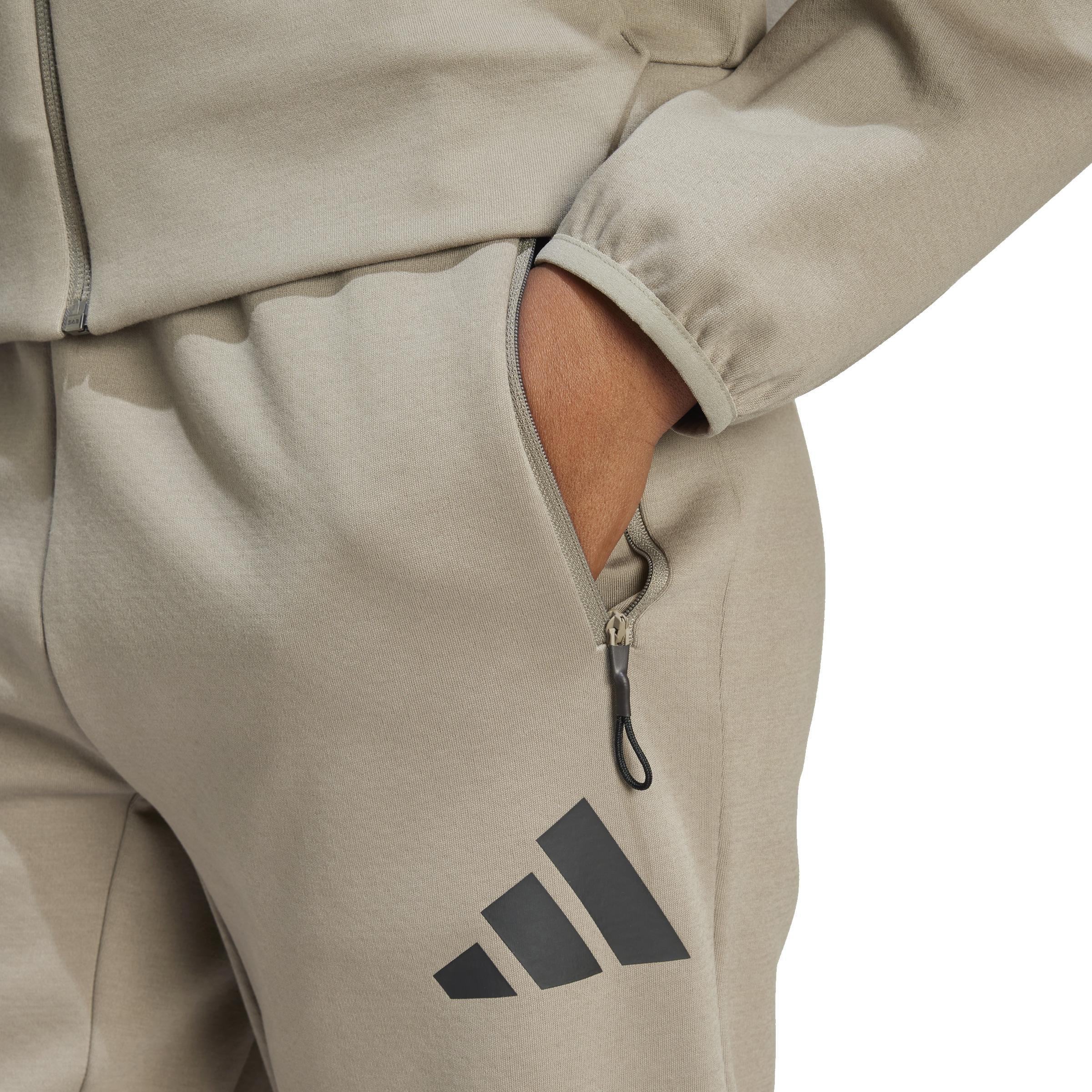 adidas Z.N.E. Tracksuit Bottoms, Brown, A901_ONE, large image number 4