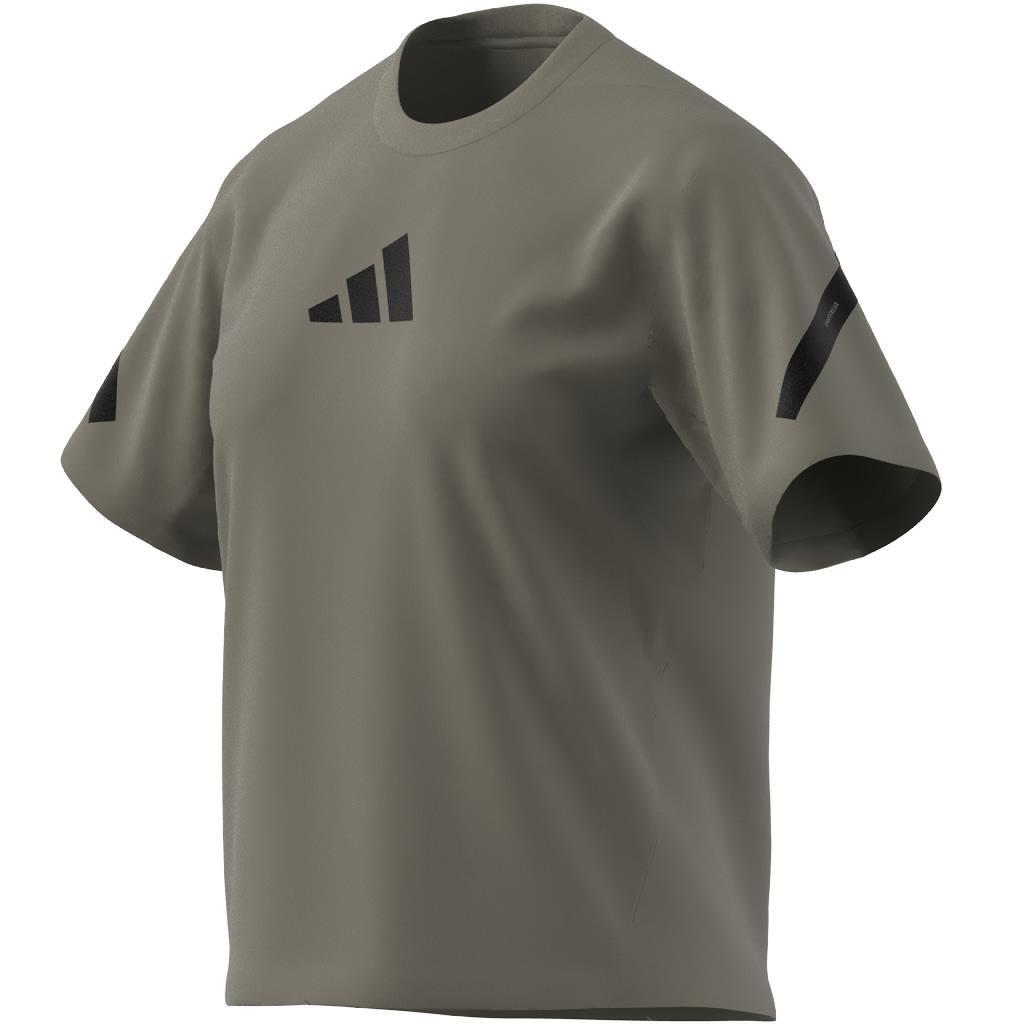 adidas Z.N.E. T-Shirt, Brown, A901_ONE, large image number 9