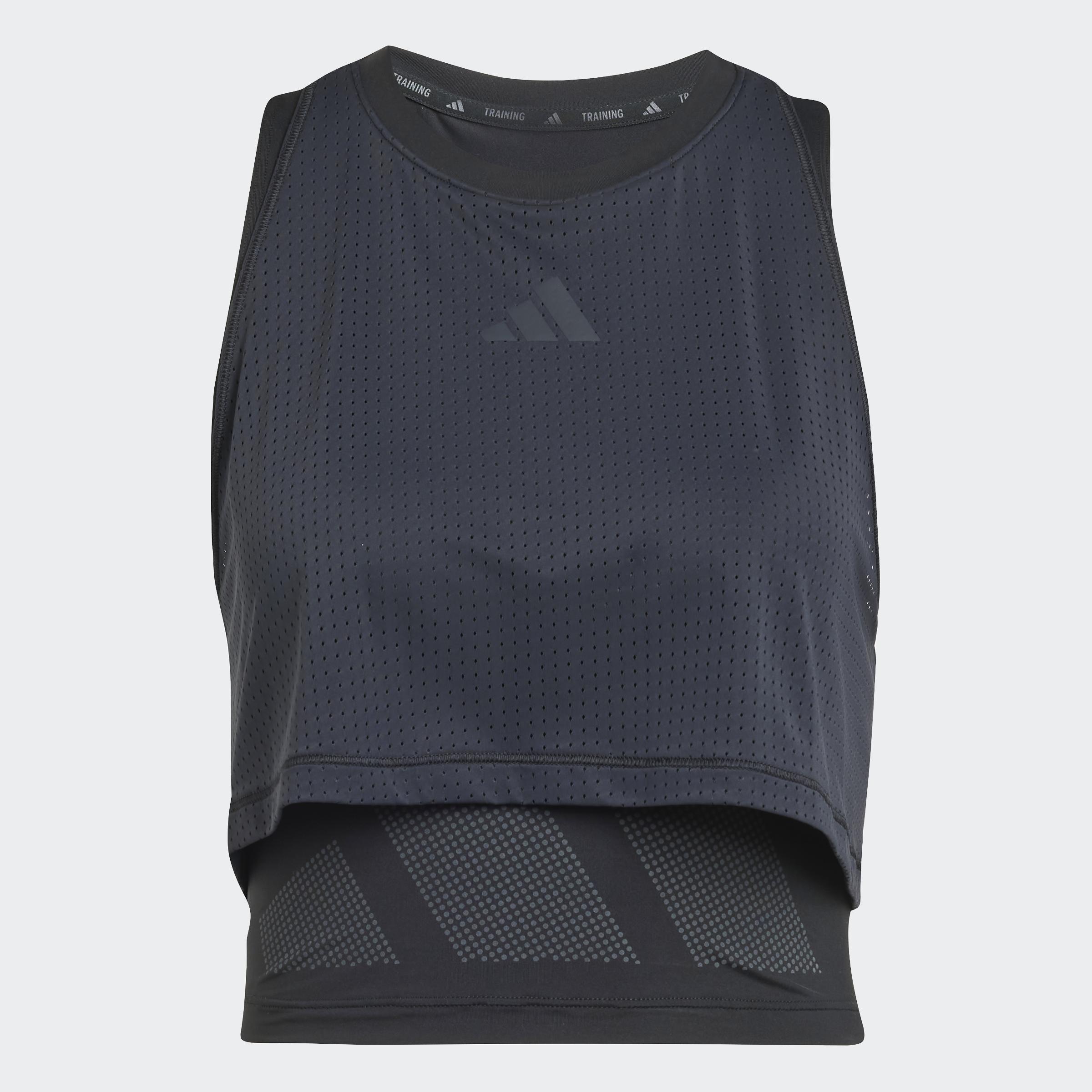 Cool Intensity 2-In-1 Workout Tank Top, Black