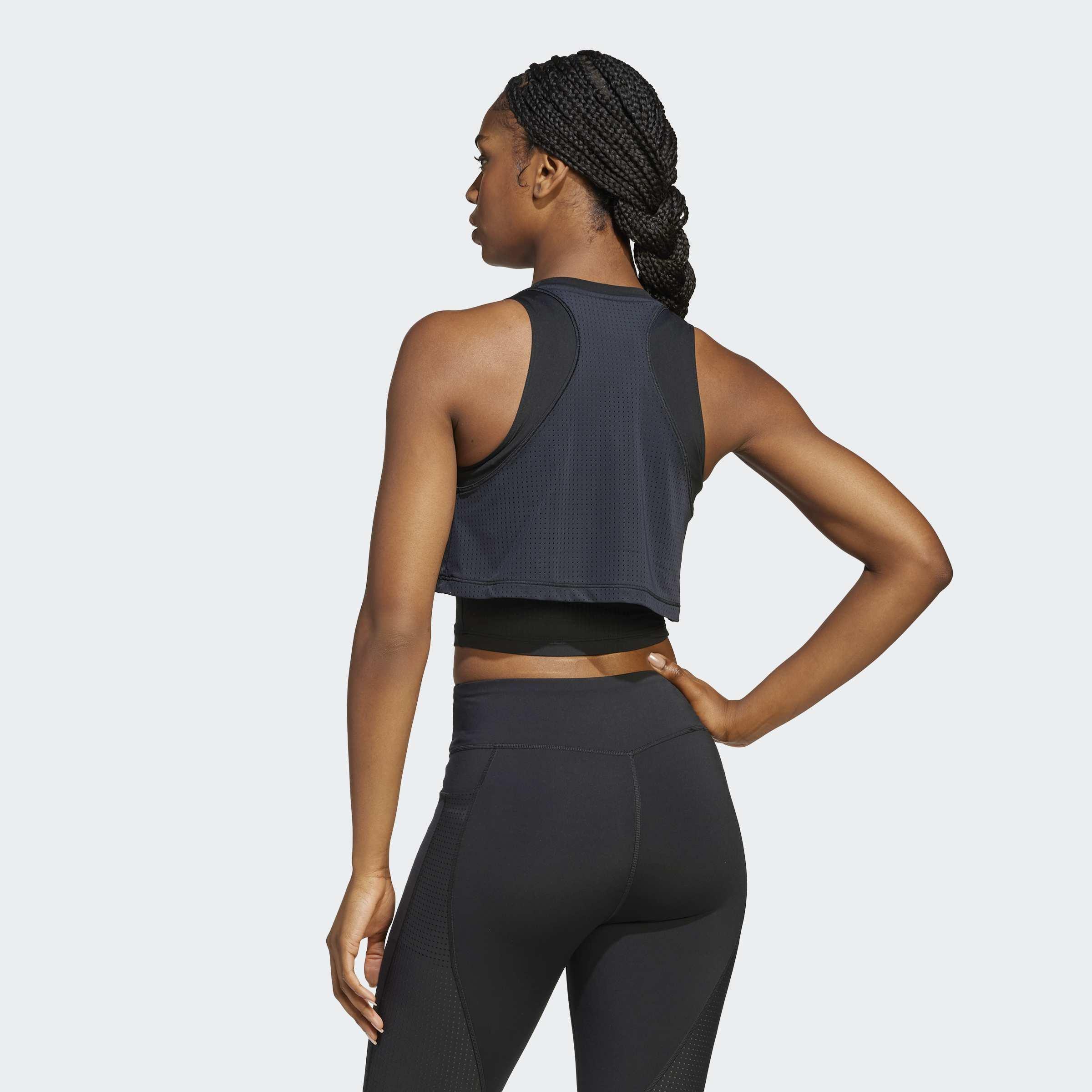 Cool Intensity 2-In-1 Workout Tank Top, Black