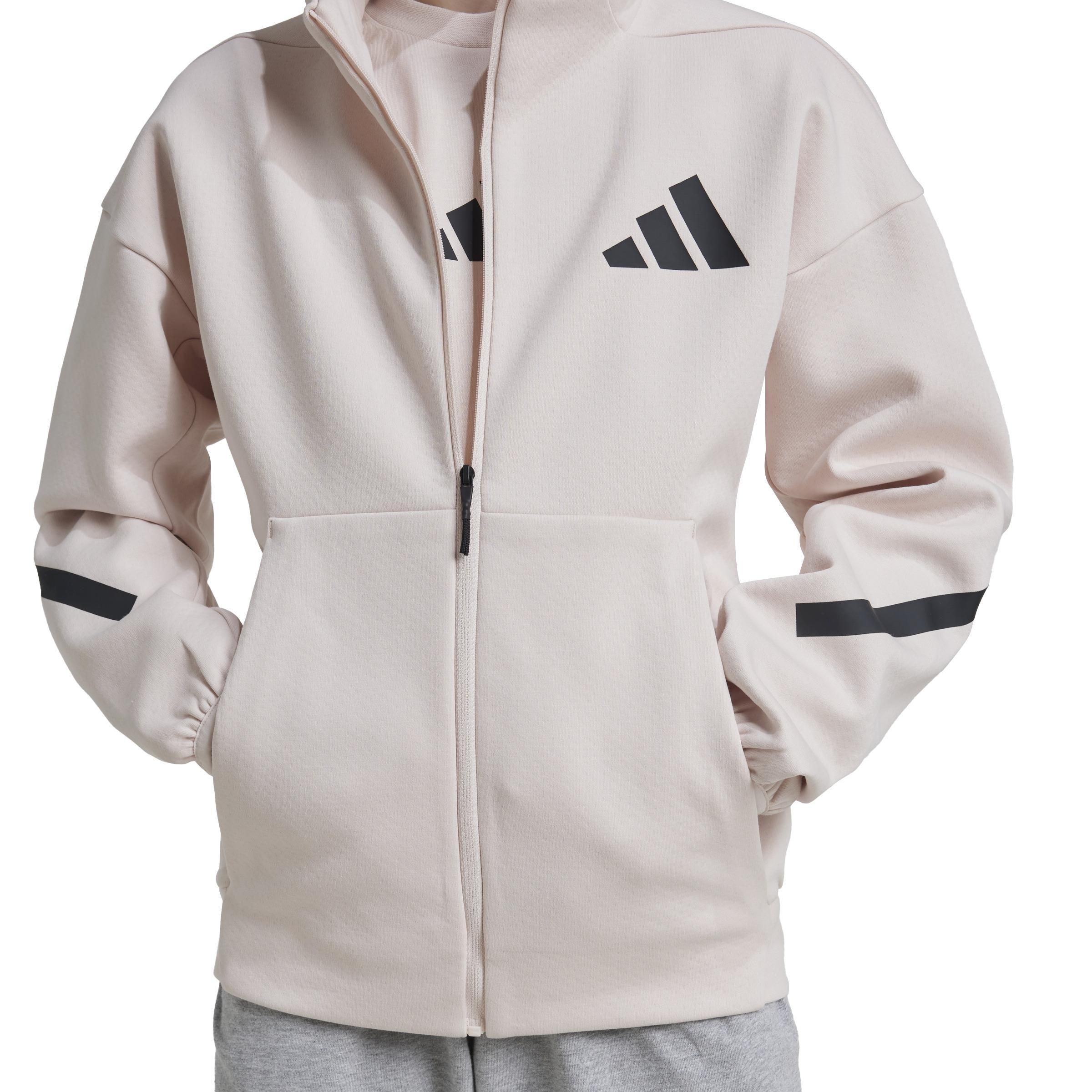 Unisex Kids Z.N.E. Full Zip Hoodie, Pink, A901_ONE, large image number 3
