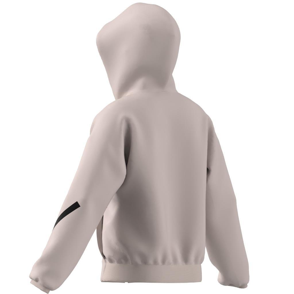 Unisex Kids Z.N.E. Full Zip Hoodie, Pink, A901_ONE, large image number 5