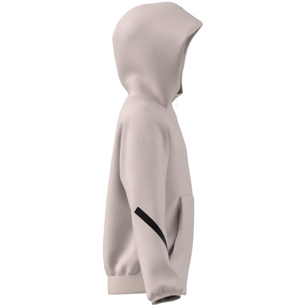 Unisex Kids Z.N.E. Full Zip Hoodie, Pink, A901_ONE, large image number 6