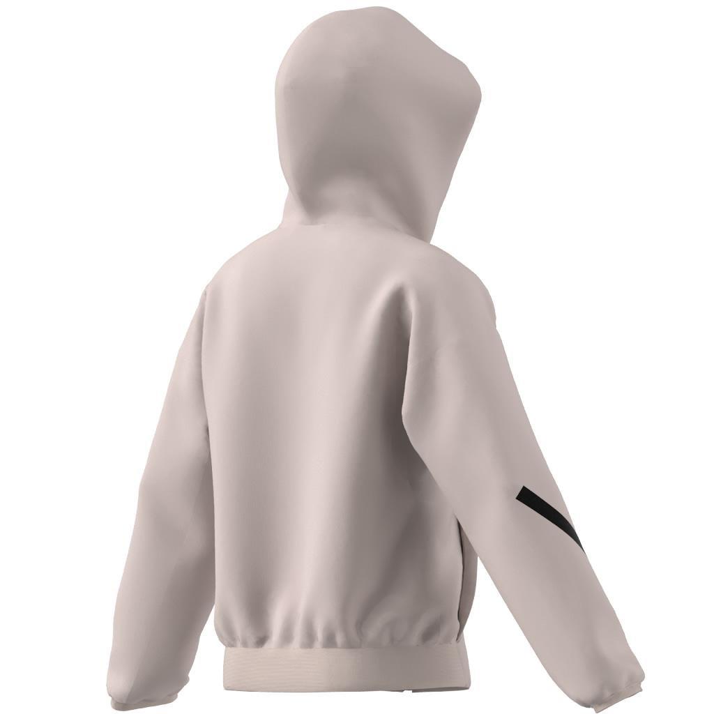 Unisex Kids Z.N.E. Full Zip Hoodie, Pink, A901_ONE, large image number 7