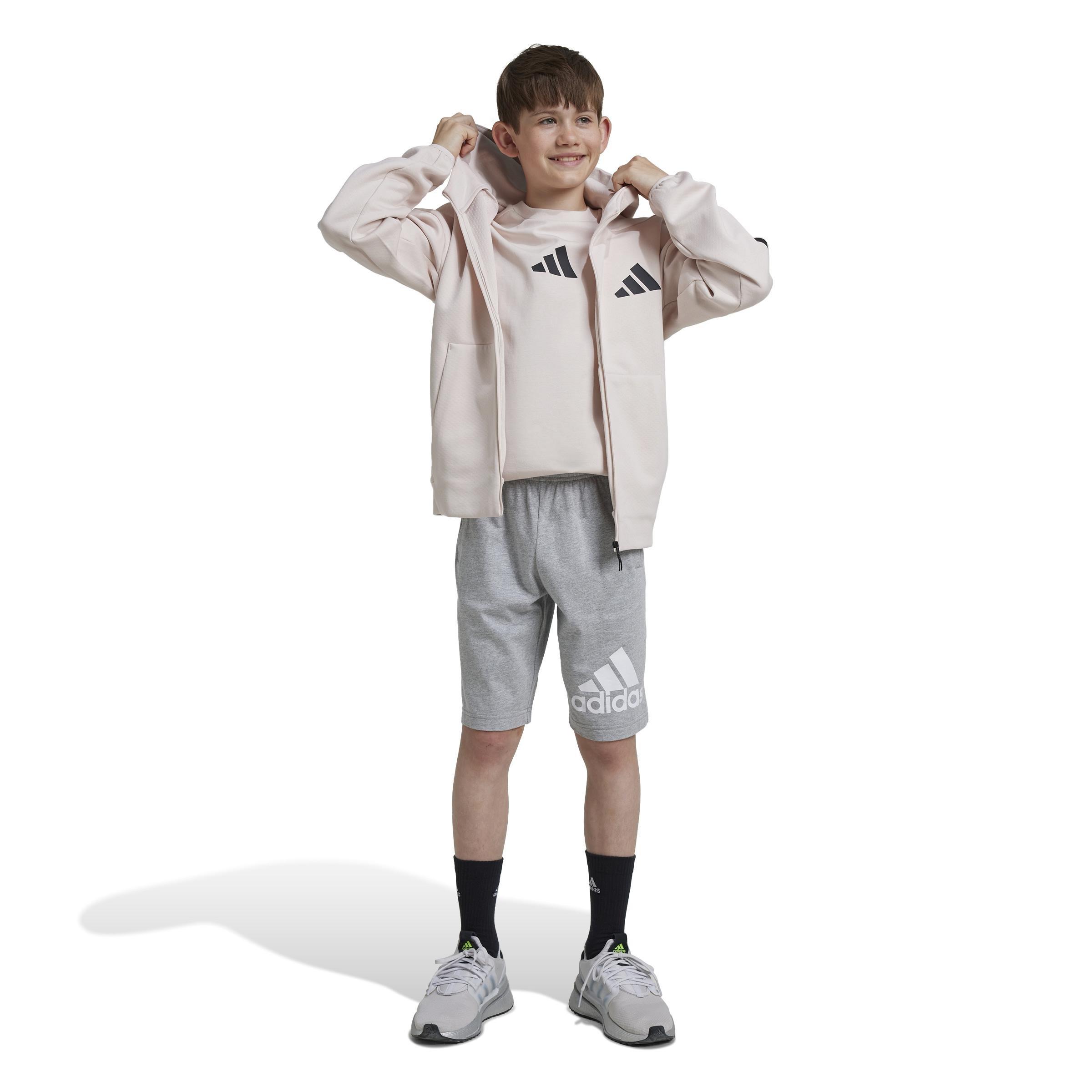 Unisex Kids Z.N.E. Full Zip Hoodie, Pink, A901_ONE, large image number 11