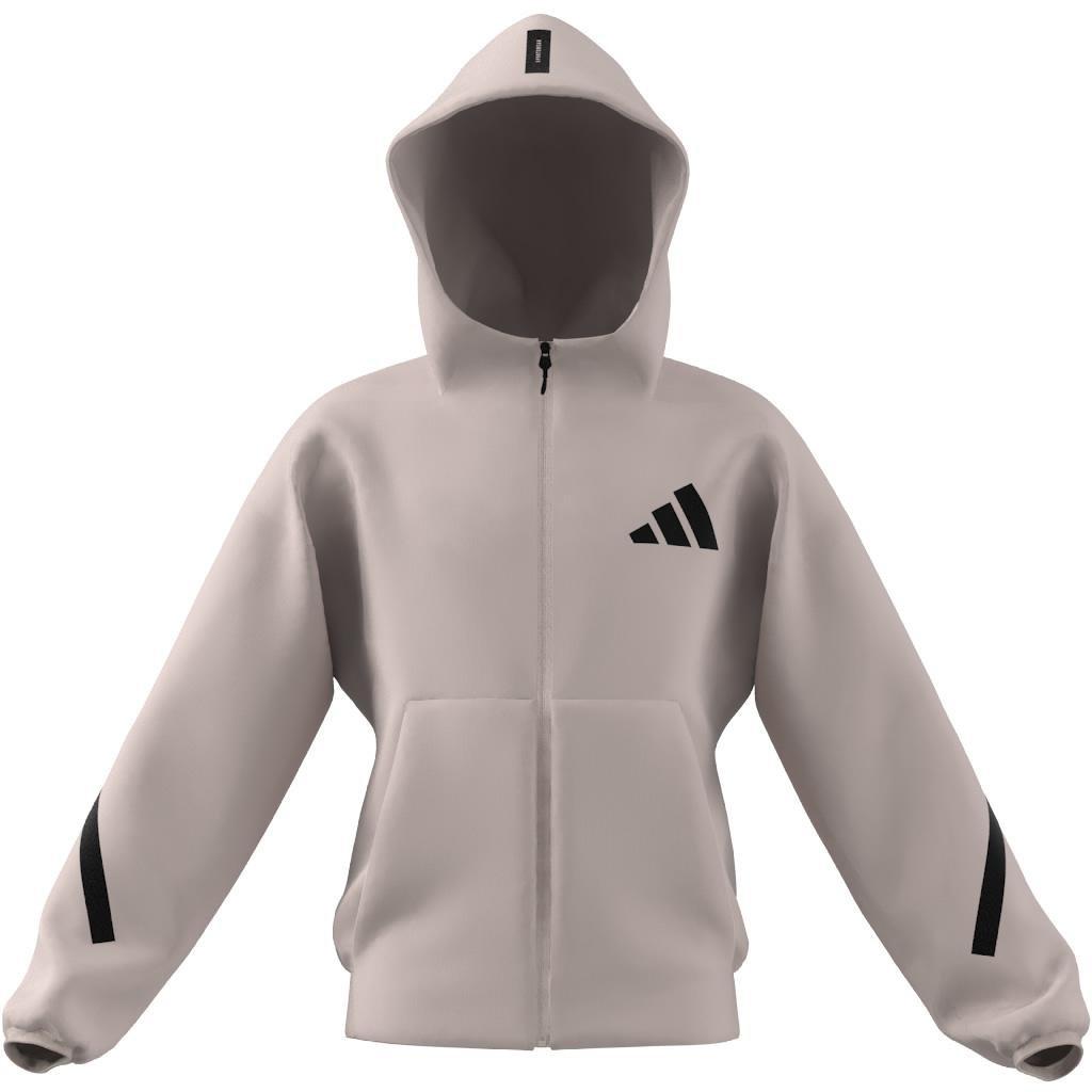 Unisex Kids Z.N.E. Full Zip Hoodie, Pink, A901_ONE, large image number 13