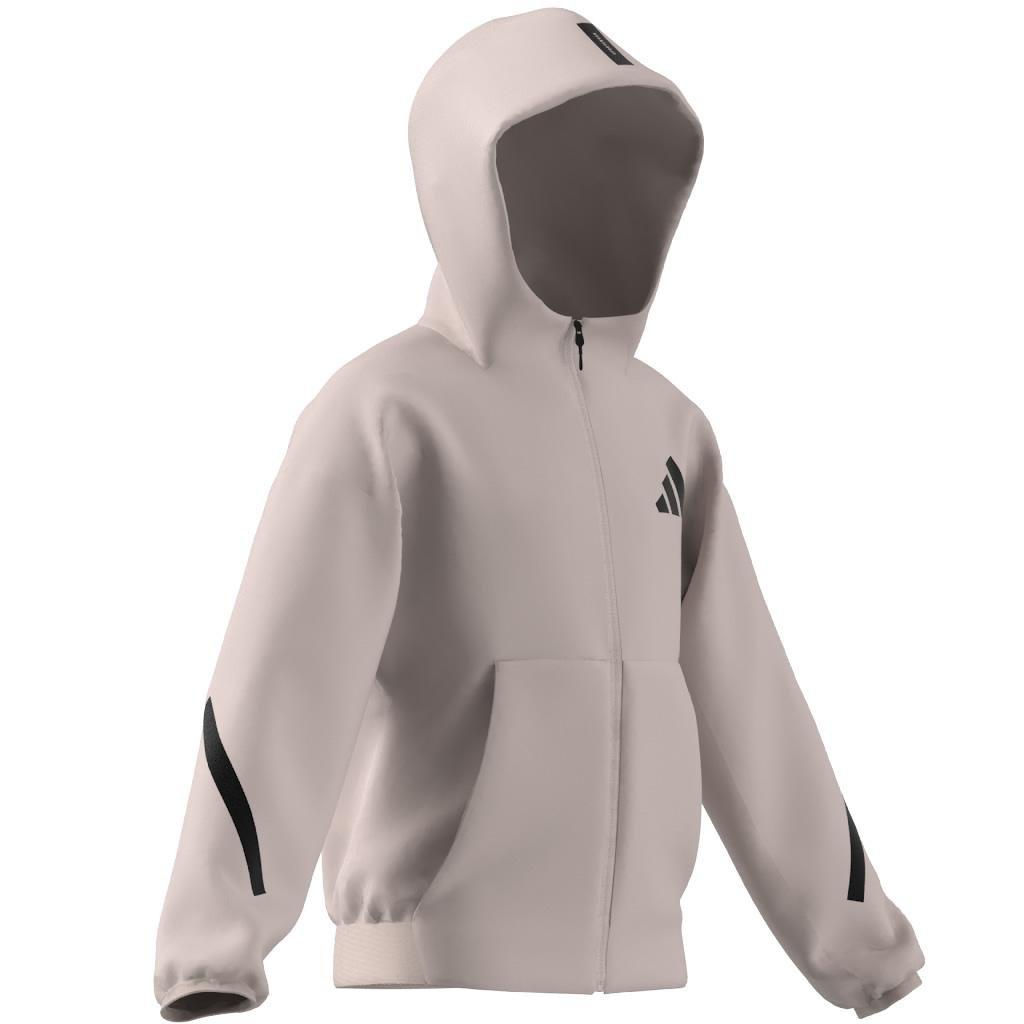 Unisex Kids Z.N.E. Full Zip Hoodie, Pink, A901_ONE, large image number 14