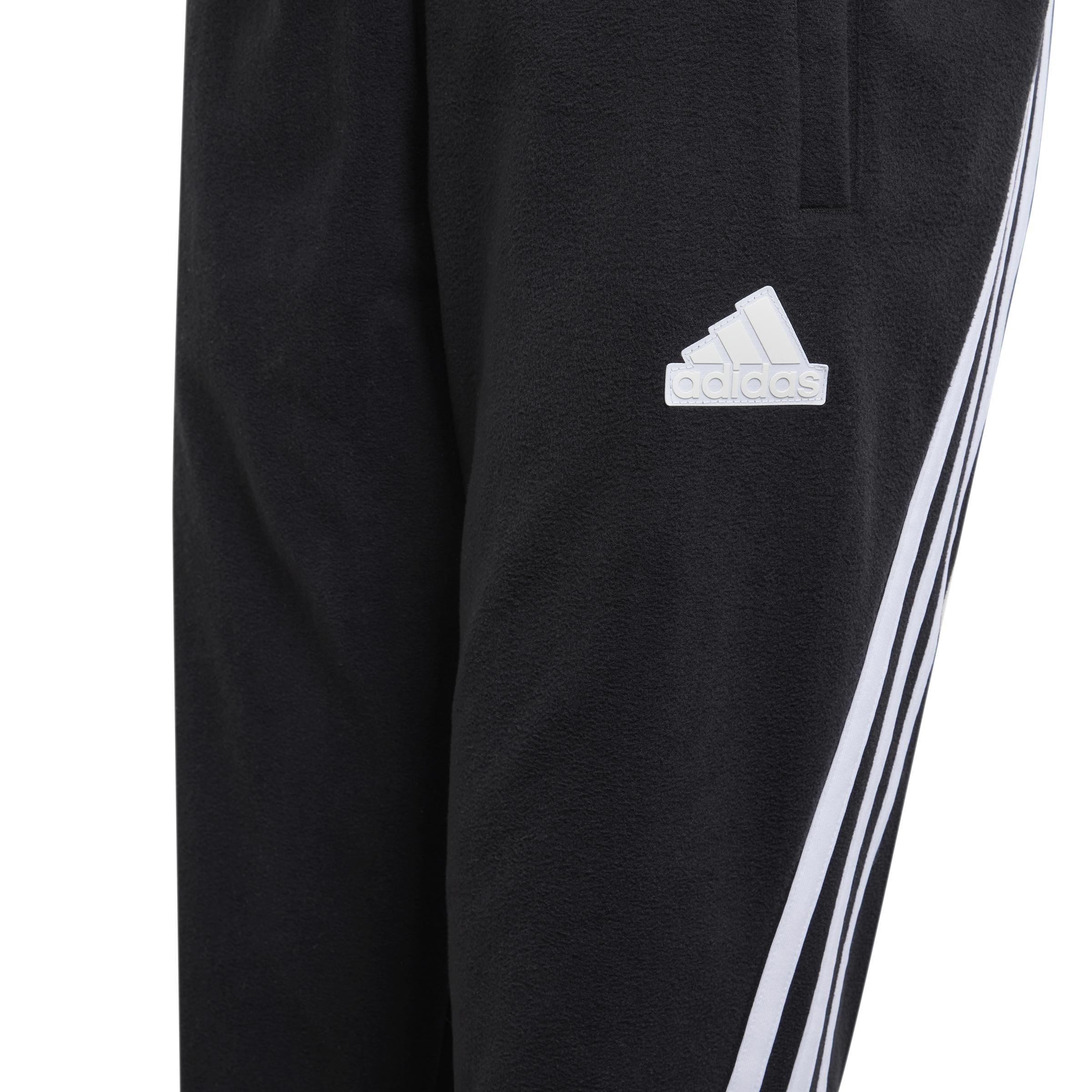 Unisex Kids Future Icons Fleece Tracksuit Bottoms, Black, A901_ONE, large image number 3