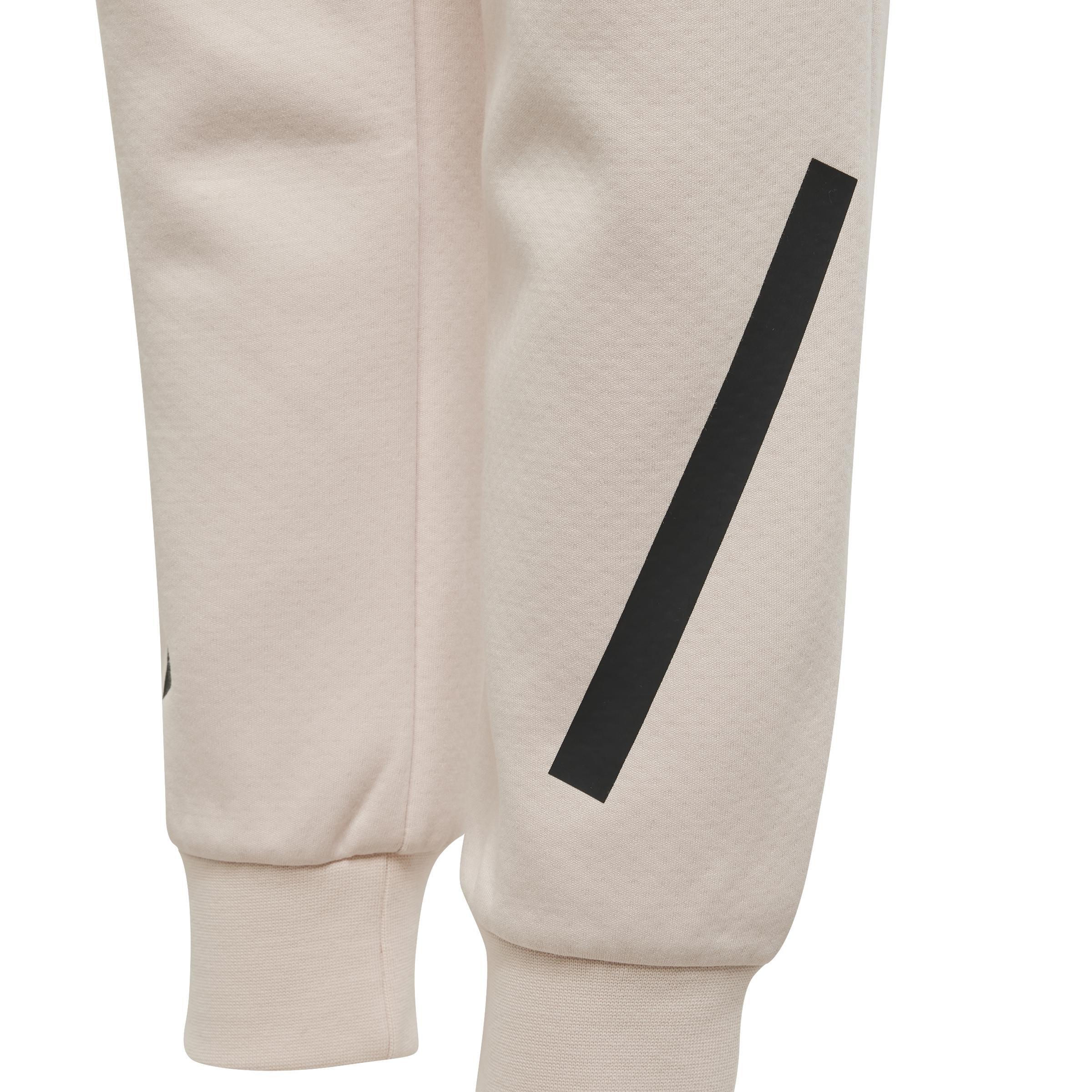 Unisex Kids adidas Z.N.E. Tapered-Leg Tracksuit Bottoms, Pink, , large image number 3