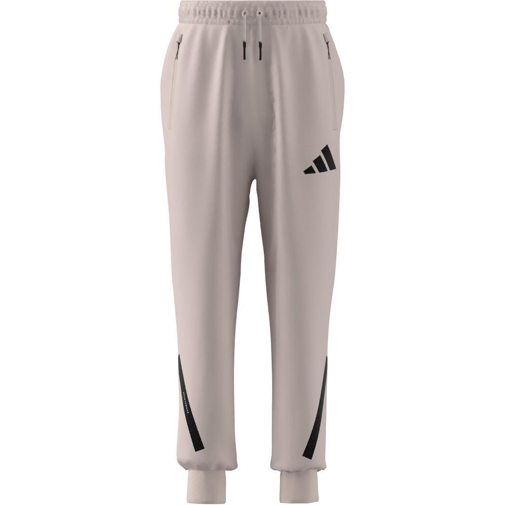 Unisex Kids adidas Z.N.E. Tapered-Leg Tracksuit Bottoms, Pink, , large image number 6