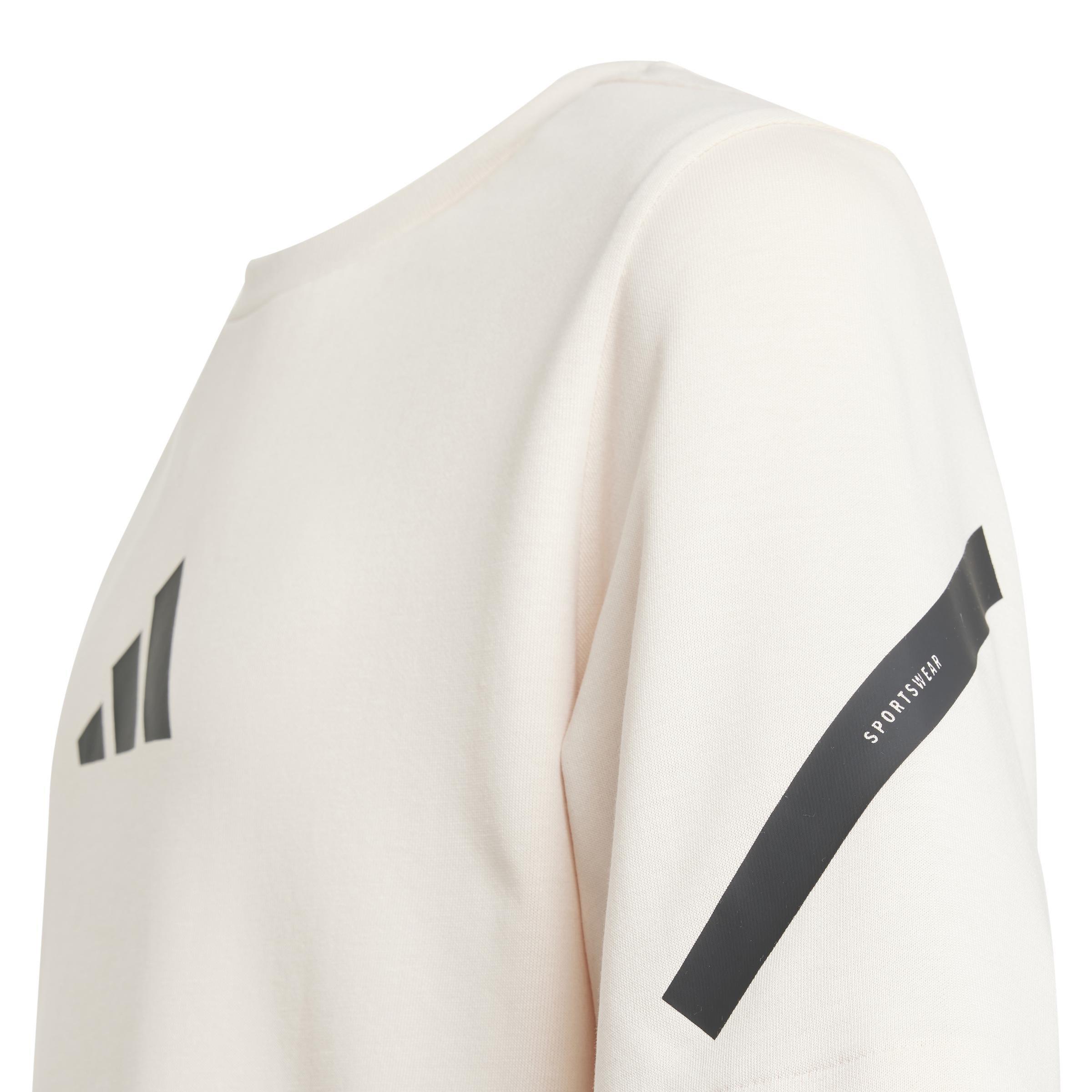 Unisex Kids adidas Z.N.E. T-Shirt, Pink, , large image number 3