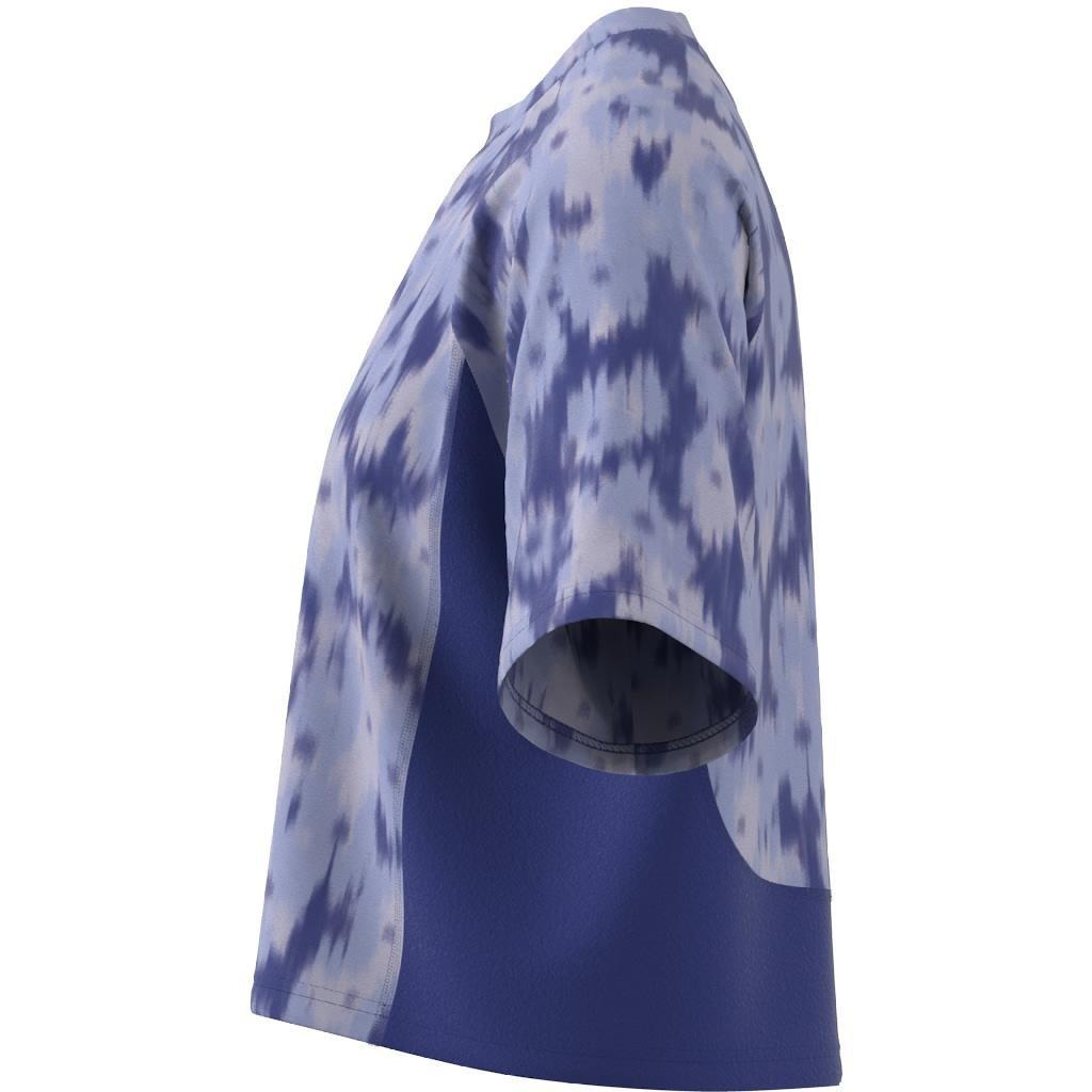 Train Essentials Allover Print Flower Tie-Dye T-Shirt, Blue, , large image number 9