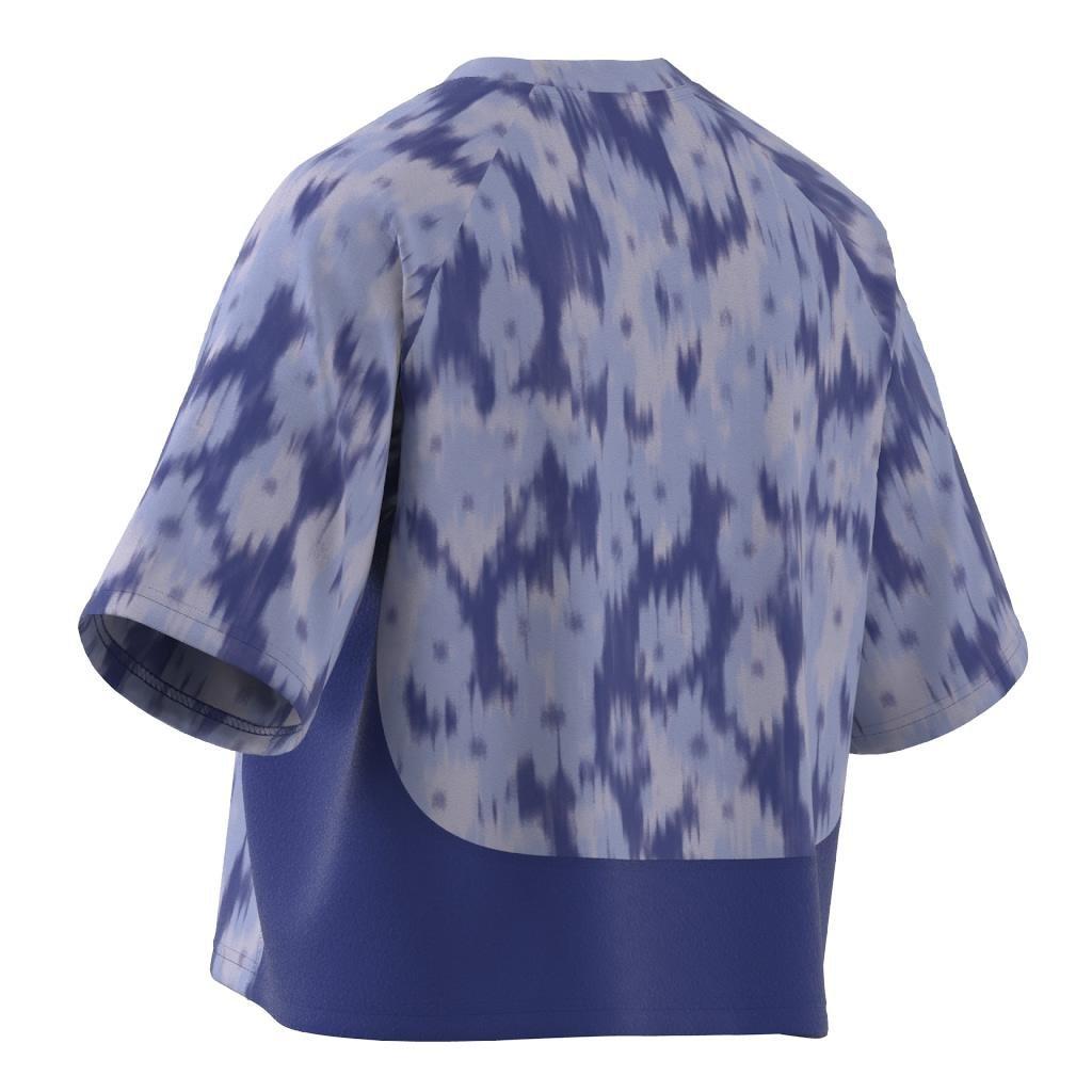 Train Essentials Allover Print Flower Tie-Dye T-Shirt, Blue, A901_ONE, large image number 13
