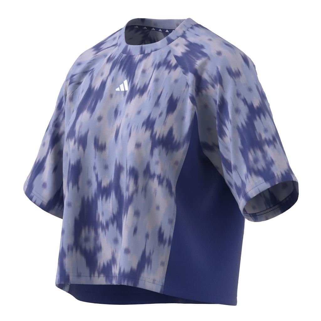 Train Essentials Allover Print Flower Tie-Dye T-Shirt, Blue, , large image number 14