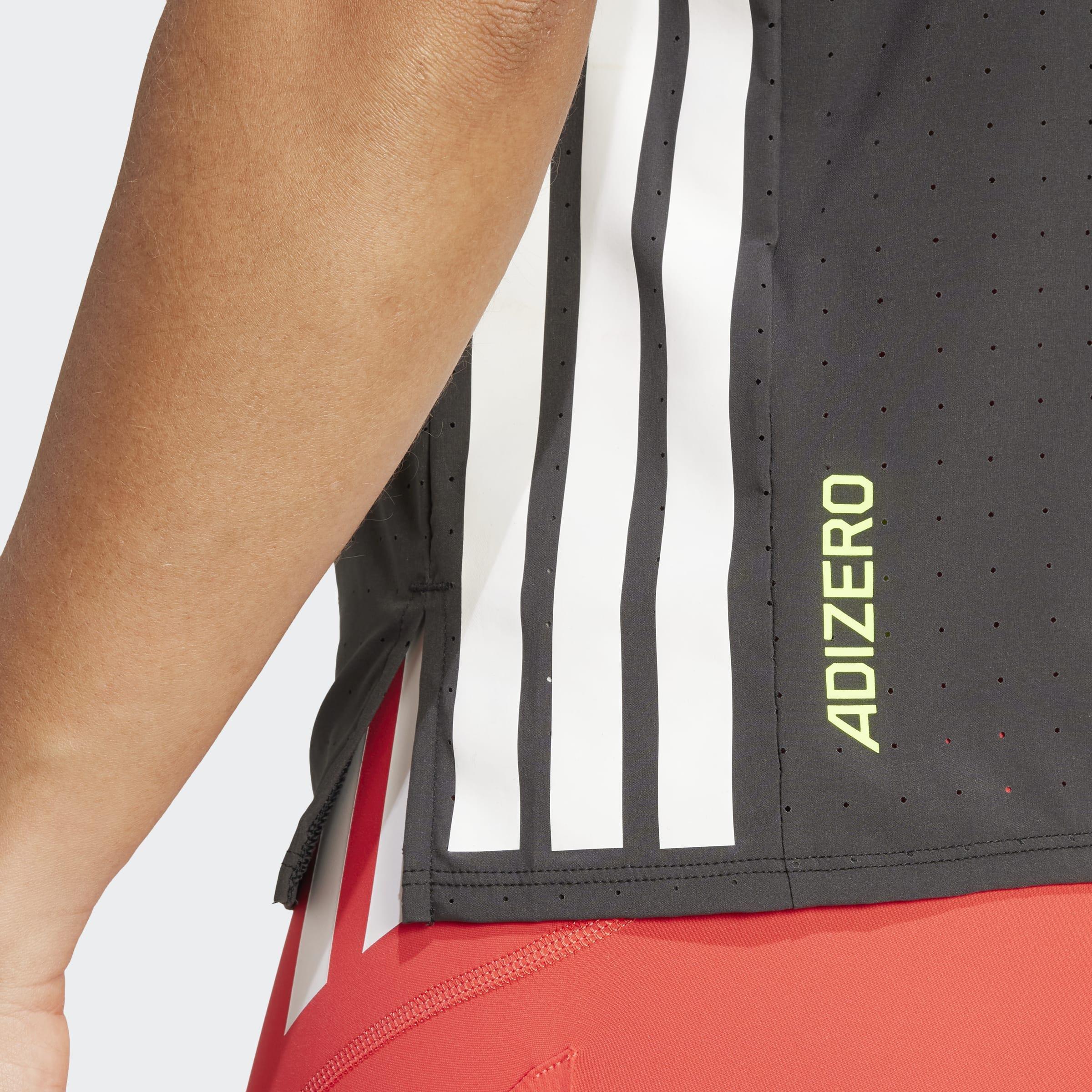 Adizero Running Tee, Black, A901_ONE, large image number 8