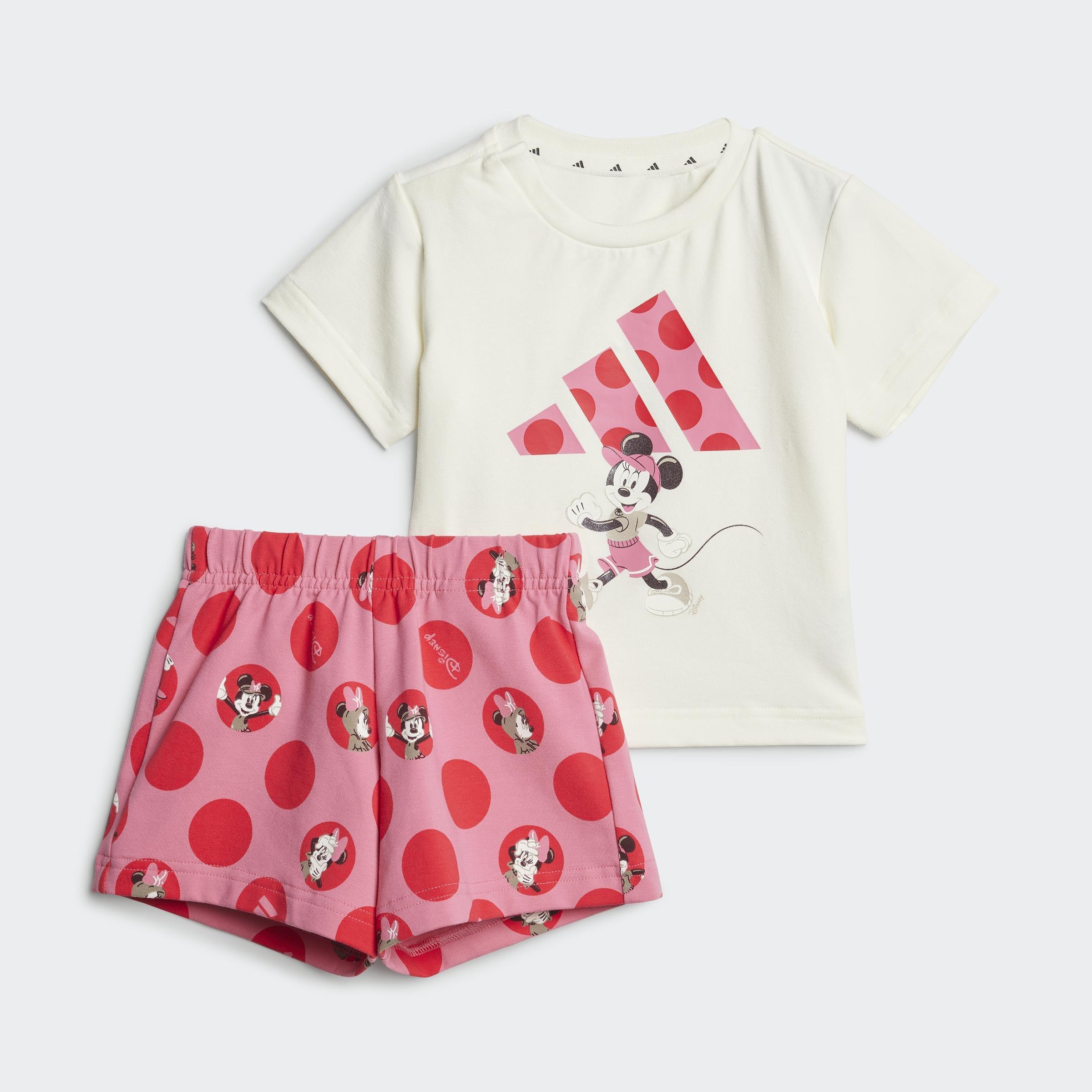 Kids Adidas X Disney Minnie Mouse T-Shirt Set, White, A901_ONE, large image number 2