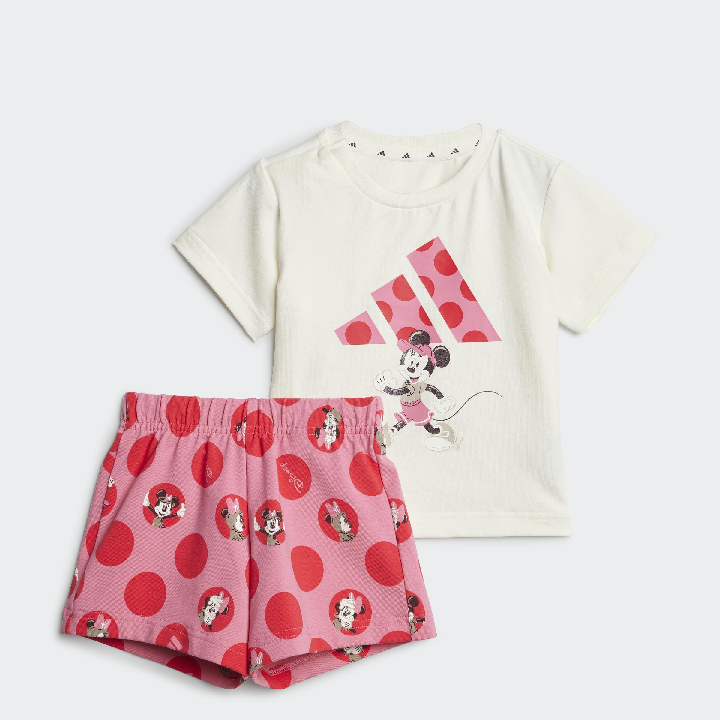 Kids Adidas X Disney Minnie Mouse T-Shirt Set, White, A901_ONE, large image number 3