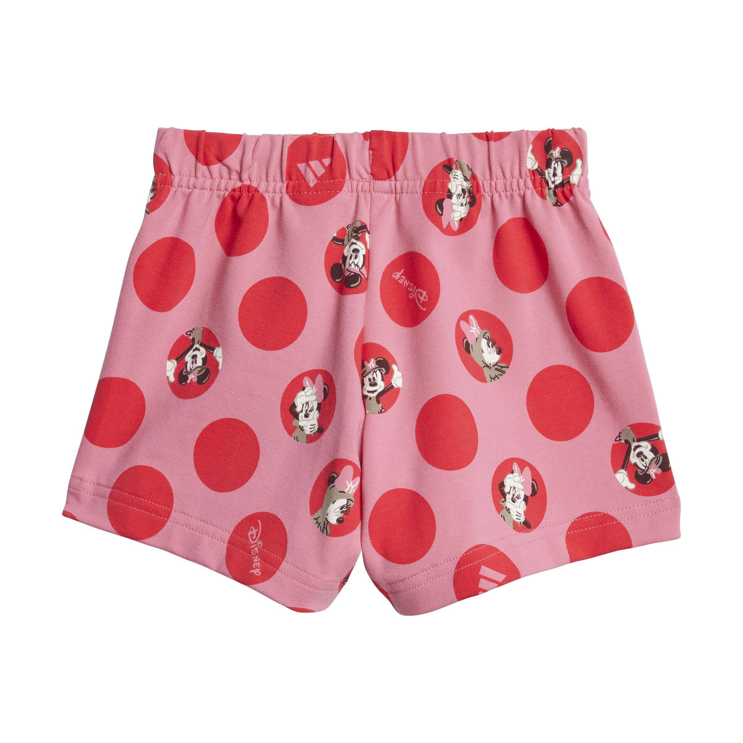Kids Adidas X Disney Minnie Mouse T-Shirt Set, White, A901_ONE, large image number 4
