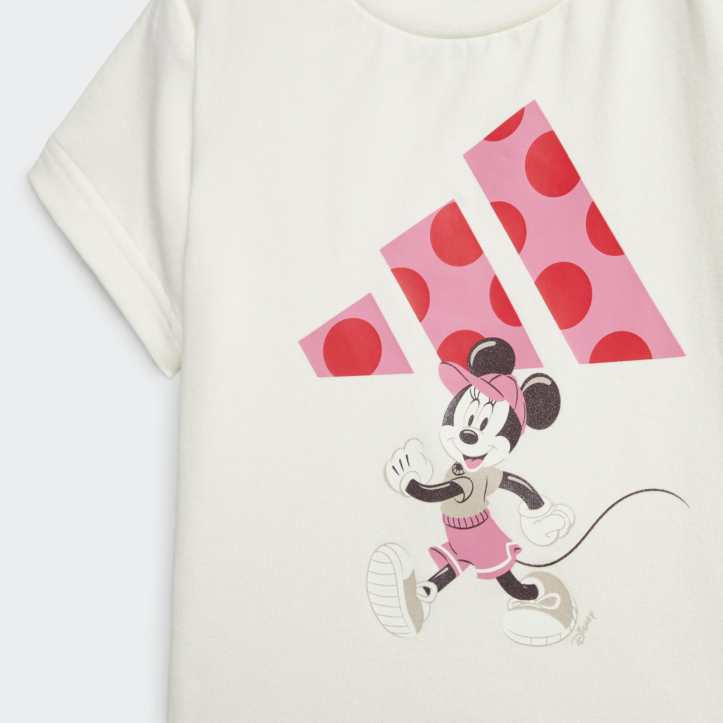 Kids Adidas X Disney Minnie Mouse T-Shirt Set, White, A901_ONE, large image number 12