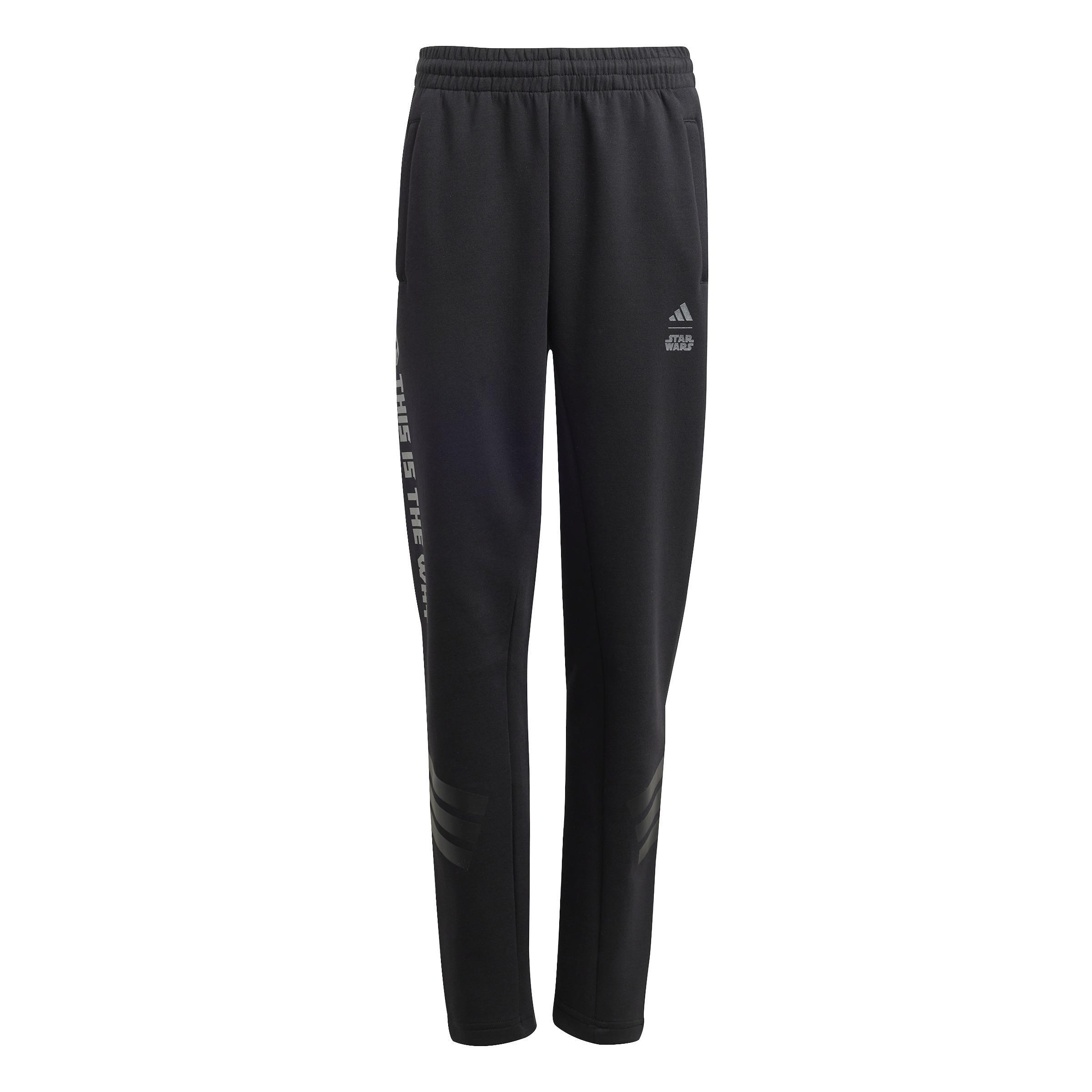 Kids Unisex adidas x Star Wars The Mandalorian Joggers, Black, A901_ONE, large image number 0