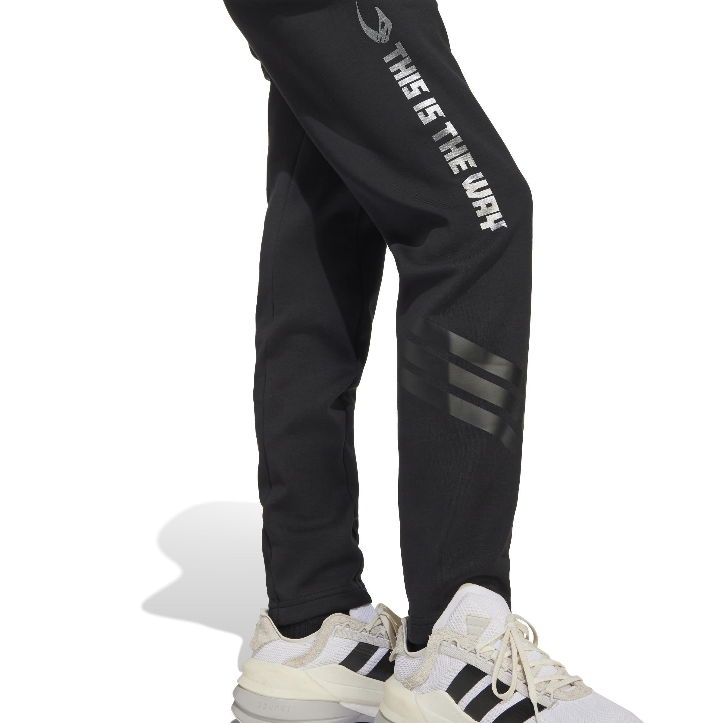Kids Unisex adidas x Star Wars The Mandalorian Joggers, Black, A901_ONE, large image number 6
