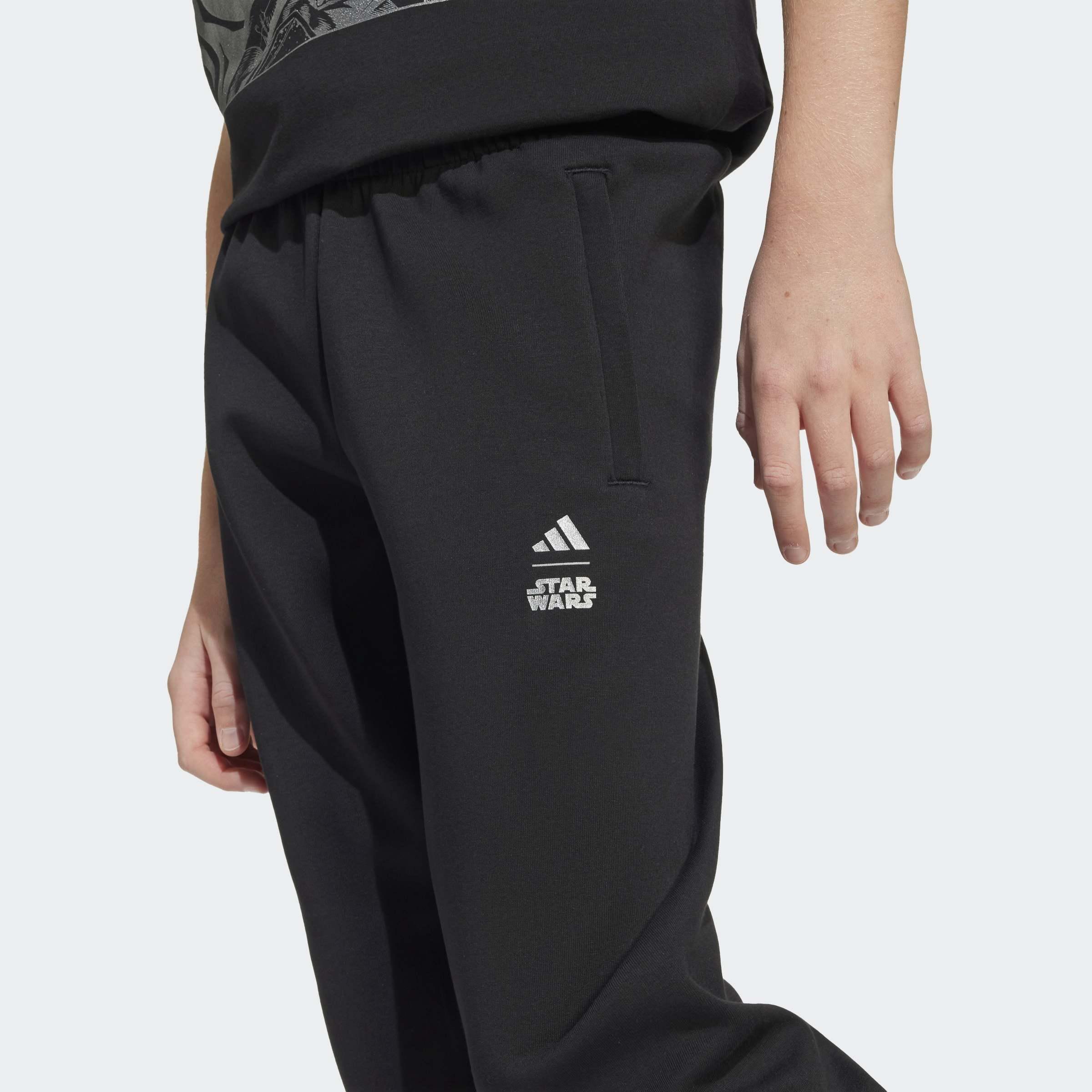 Kids Unisex adidas x Star Wars The Mandalorian Joggers, Black, A901_ONE, large image number 8