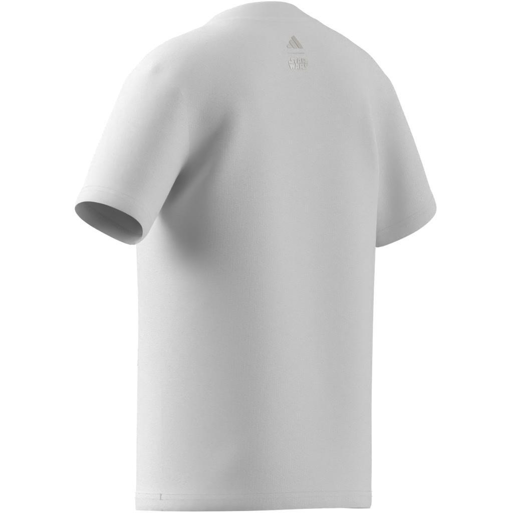 Kids Unisex adidas x Star Wars The Mandalorian Graphic T-Shirt, White, A901_ONE, large image number 13