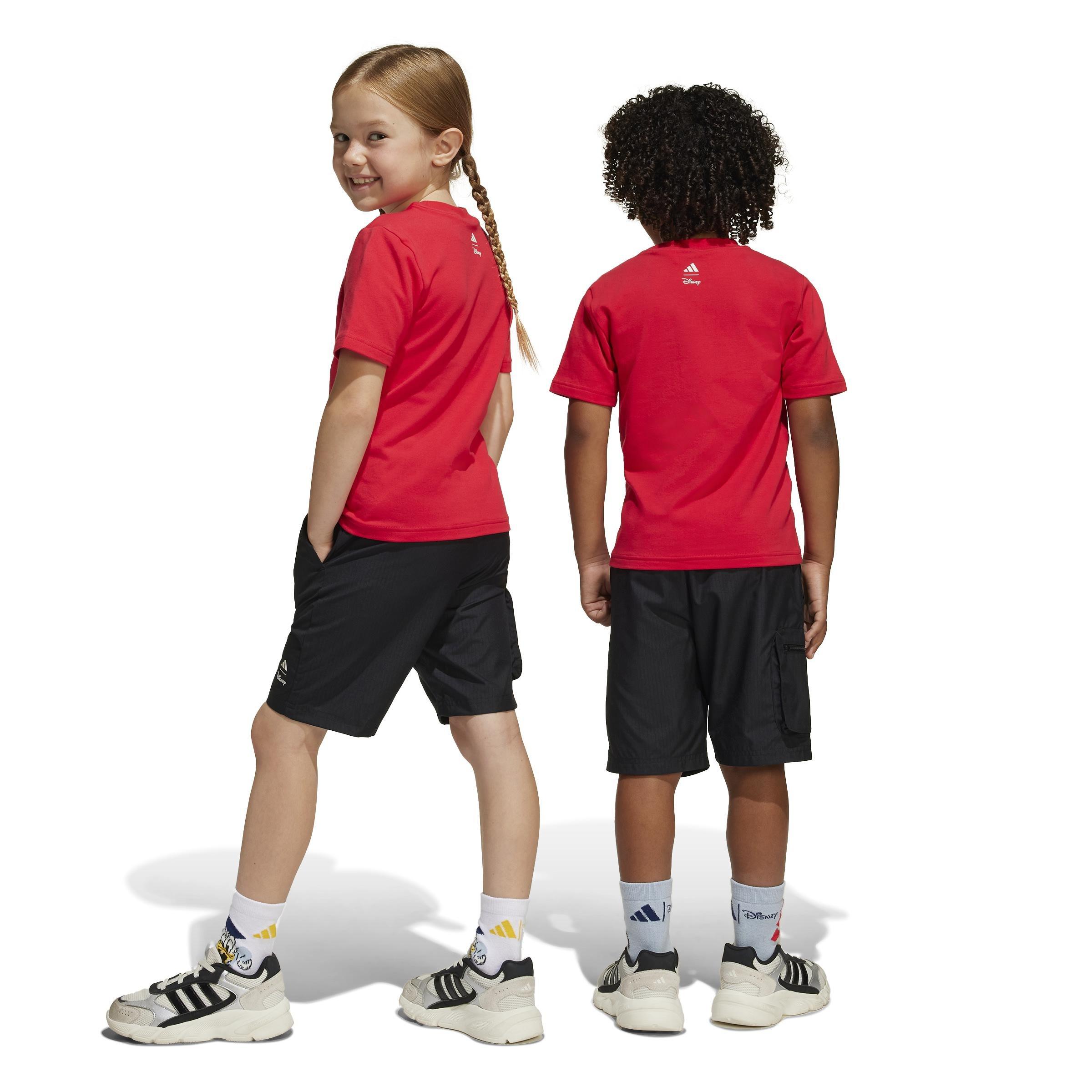 Kids Unisex adidas x Disney Mickey Mouse Tee Set, Red, A901_ONE, large image number 1