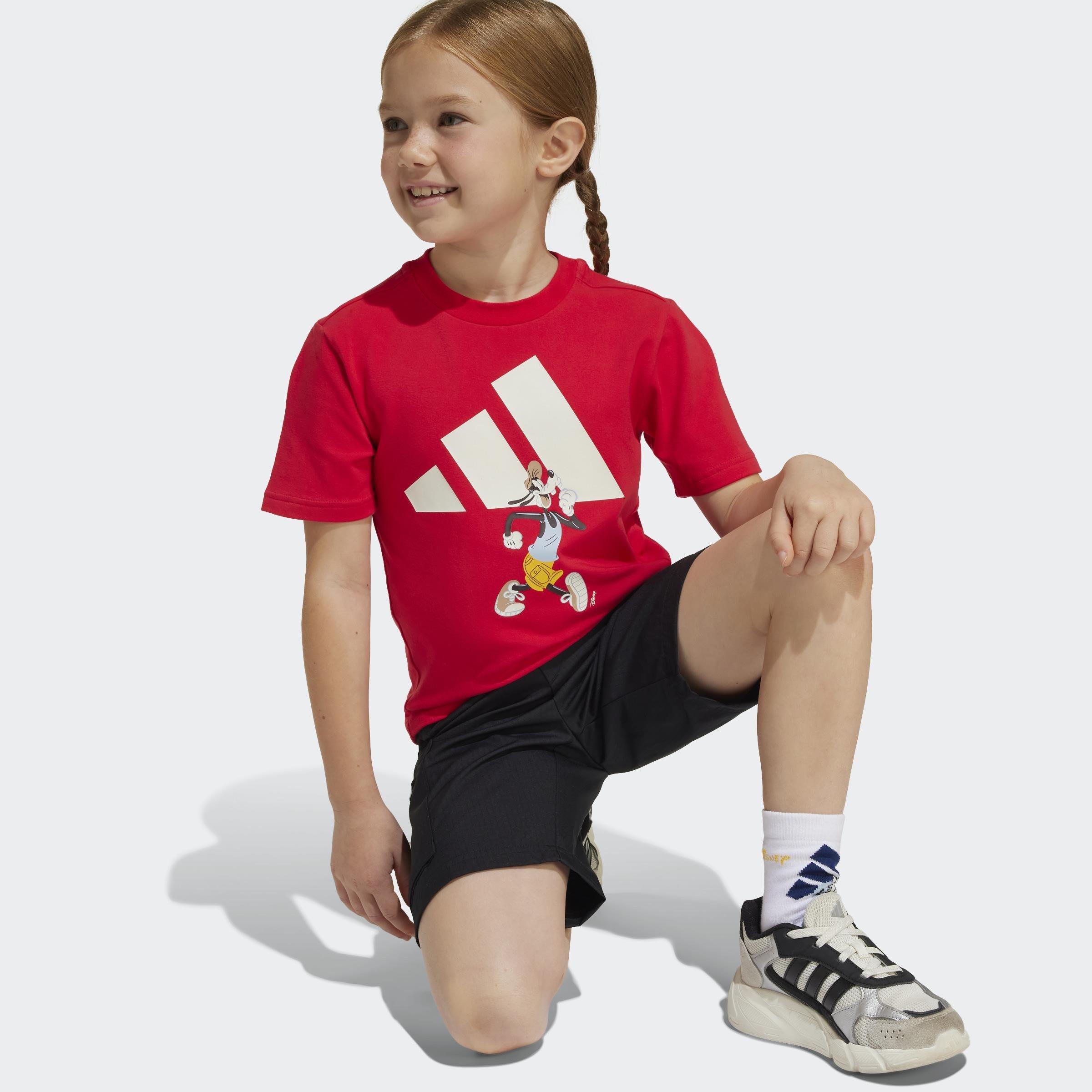 Kids Unisex adidas x Disney Mickey Mouse Tee Set, Red, A901_ONE, large image number 8