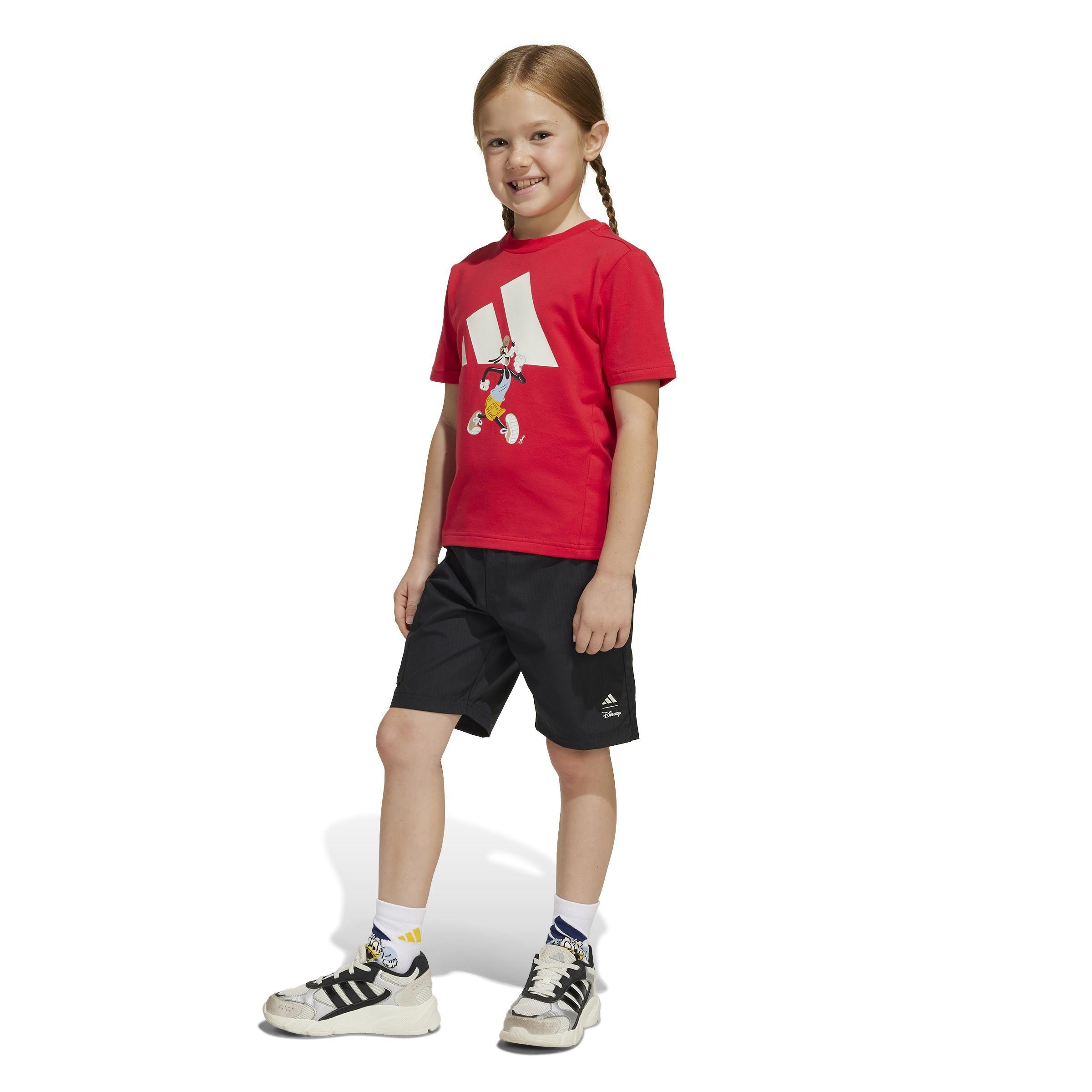Kids Unisex adidas x Disney Mickey Mouse Tee Set, Red, A901_ONE, large image number 14