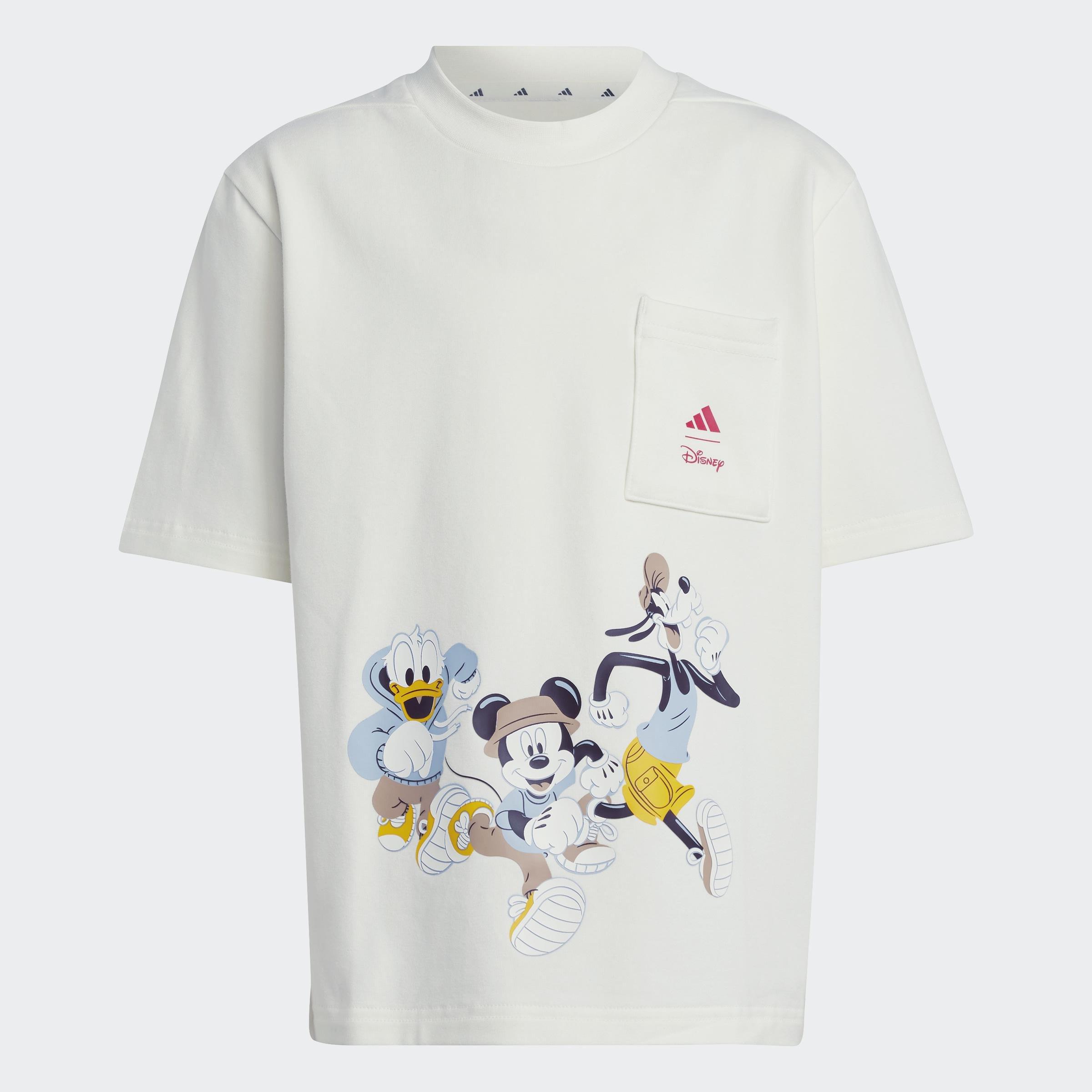 Kids Unisex adidas x Disney Mickey Mouse Tee, White, A901_ONE, large image number 1