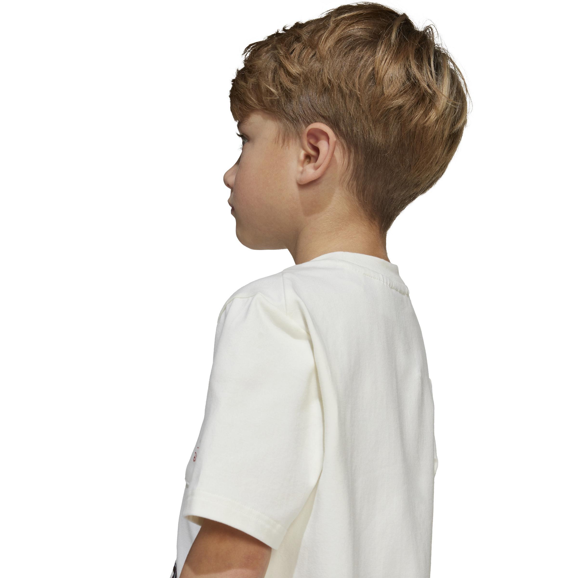 Kids Unisex adidas x Disney Mickey Mouse Tee, White, A901_ONE, large image number 6
