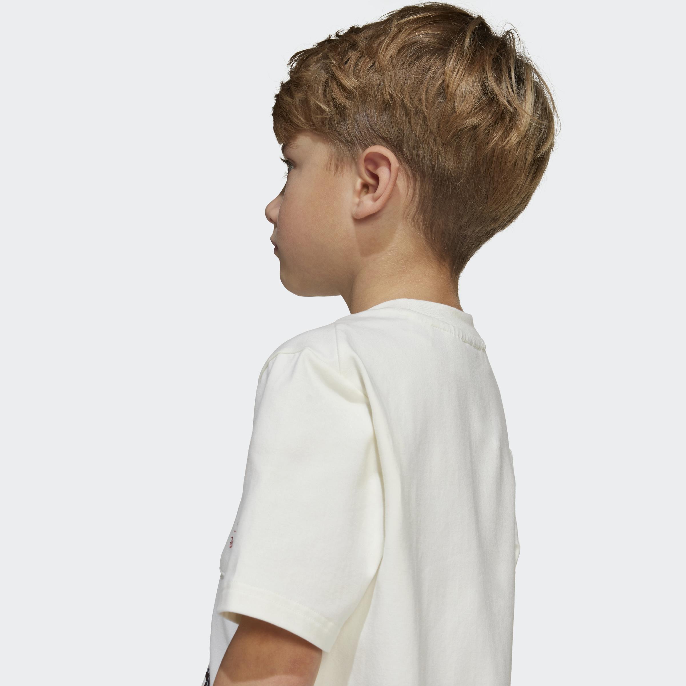 Kids Unisex adidas x Disney Mickey Mouse Tee, White, A901_ONE, large image number 8